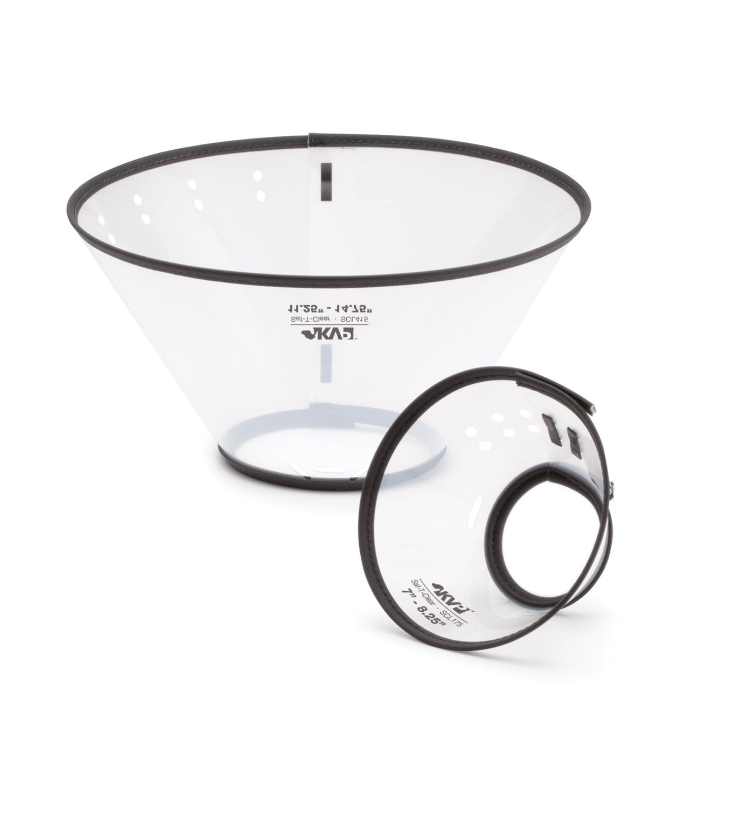 KVP Saf-T-Clear Dog Collar Fits Neck Sizes 12" to 30" and 16" Depth
