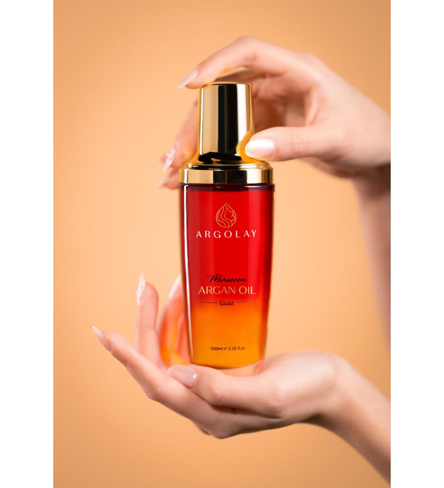 Premium Moroccan Argan Oil Elixir for Hair & Skin 100% Pure & Organic | International Shipping Available - Buy Online on GoSupps.com