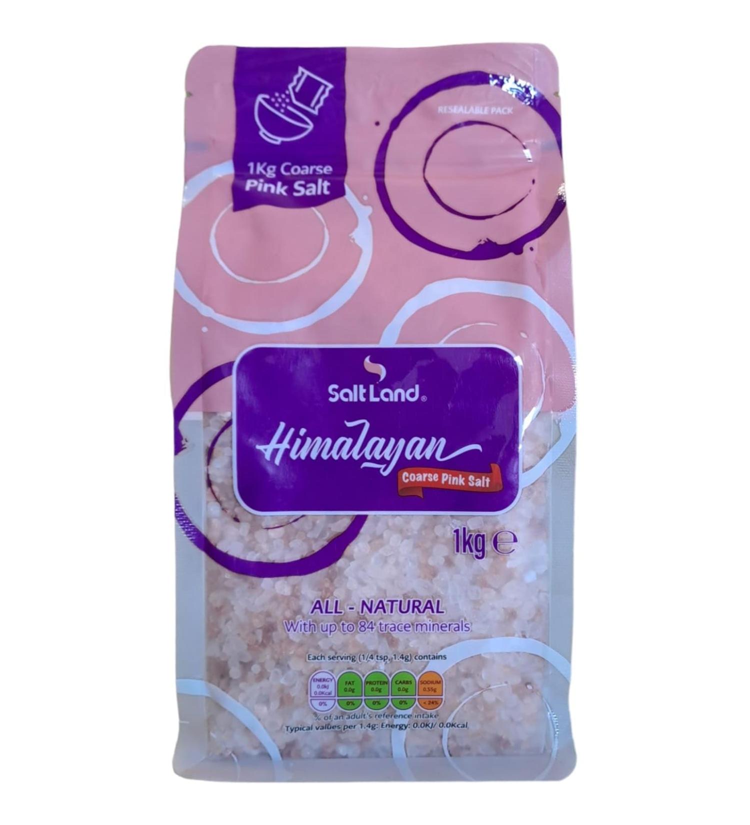 Himalayan Rose Pink Coarse salt | 1 KG | Coarse Salt | - Buy Online on GoSupps.com