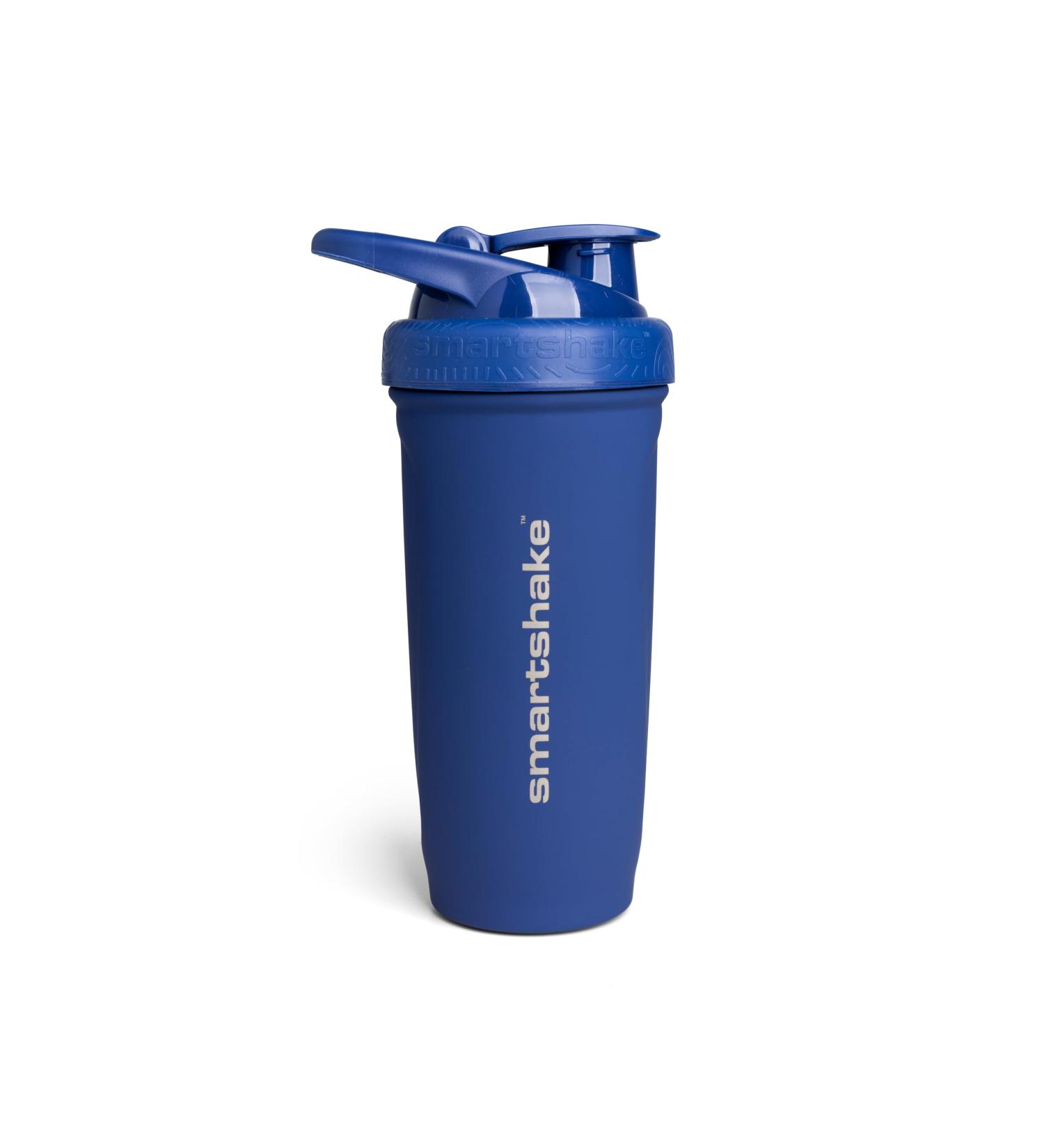 Smartshake Reforce 900 ml Stainless Steel Protein Shaker Bottle | LeakProof BPA Free Unisex - Navy Blue | 30 OZ International Shipping - Buy Online on GoSupps.com