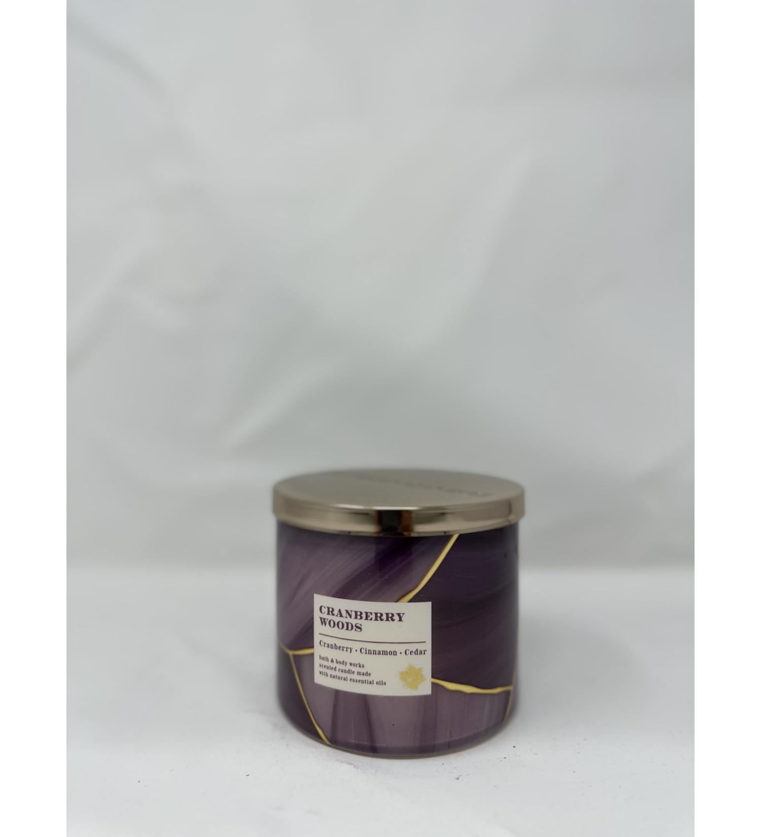 Cranberry Woods 3 Wick Candle 14.5 oz / 411 g Made with Natural Essential Oil