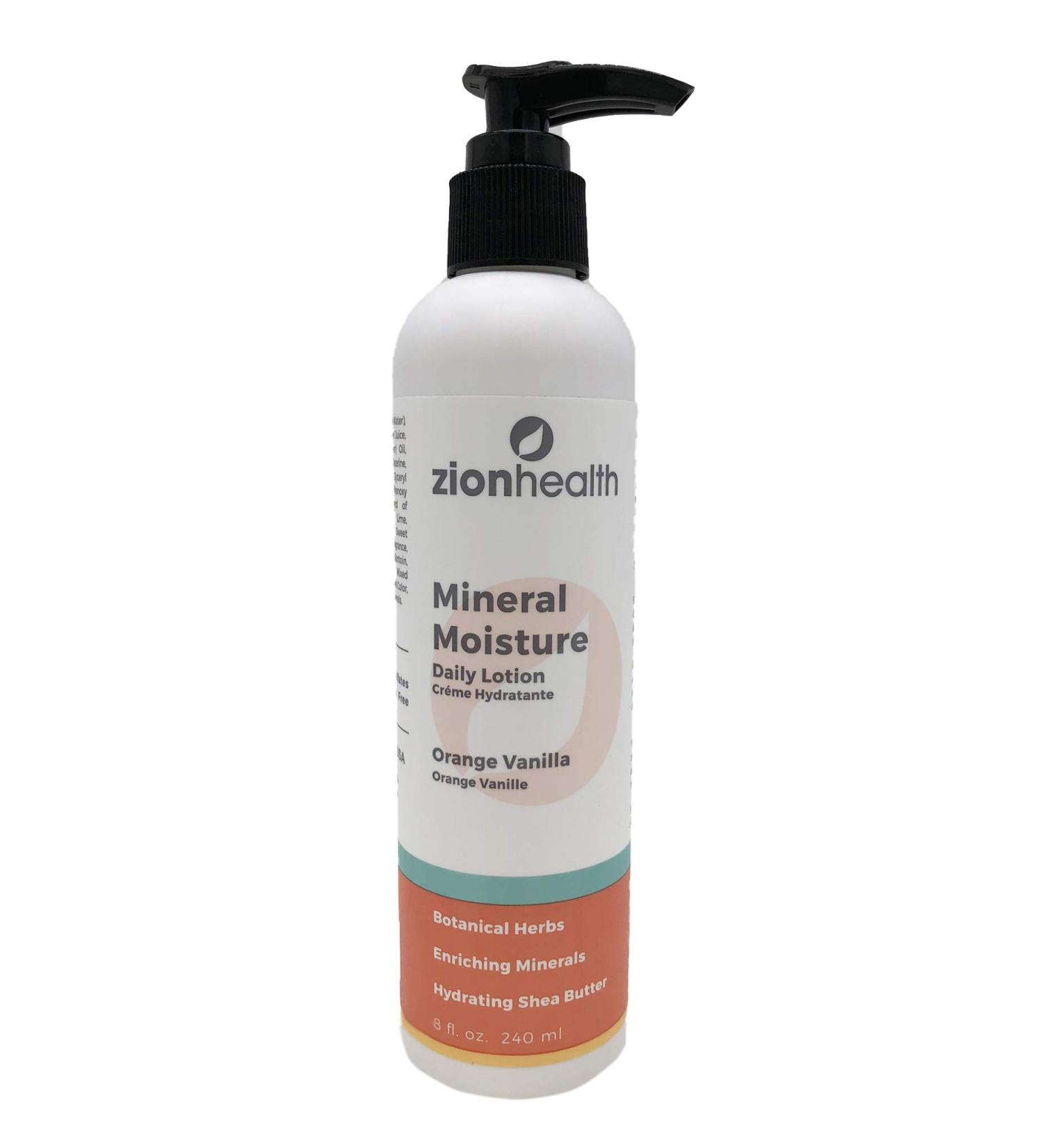 Zion Health Lotion 8 oz - Orange Vanilla | Nourishing & Hydrating Skin Care - Shop Internationally - Buy Online on GoSupps.com