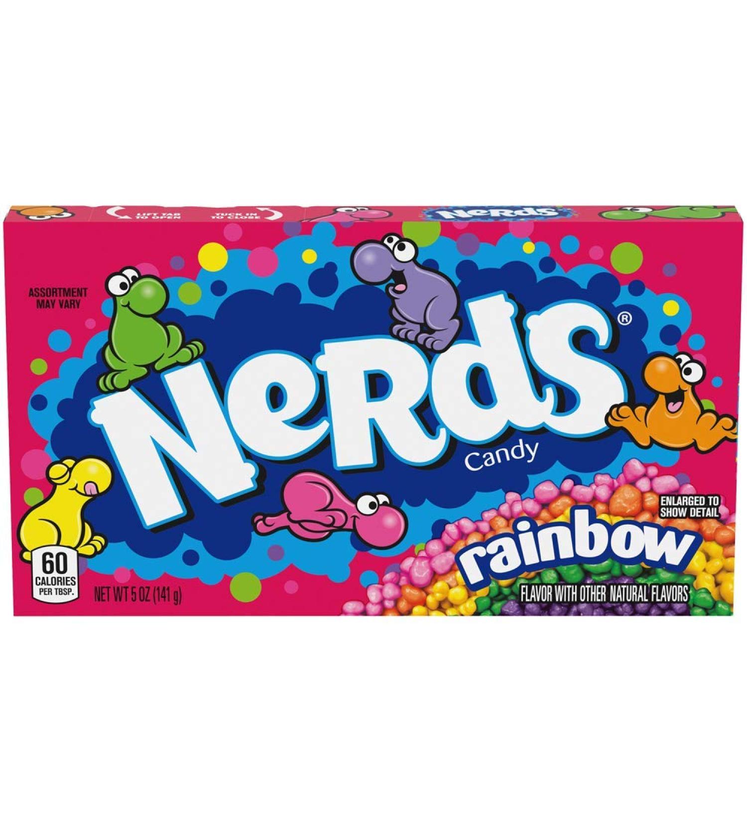 Wonka Rainbow Nerds Theatre Size Box 141g Box American Candy x 3 Delicious Tasty And Twisty Treat Gift Hamper - Buy Online on GoSupps.com