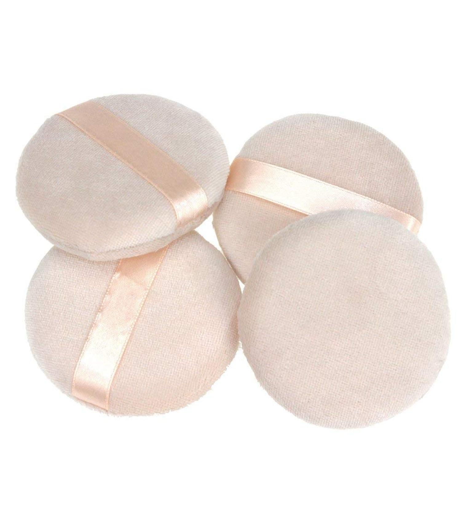 Onwon 4 Pieces Powder Puff Makeup Tool Set - Ideal for Foundation Loose Powder & Body Powder (2.75 Inch - Buy Online on GoSupps.com