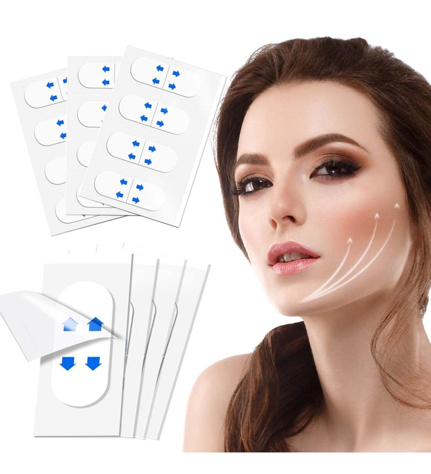 Invisible Face Lift Tape 40 PCS - Instant Face Lifting & Double Chin Reduction - Tighten Skin, Best Gift for Women - Buy Online on GoSupps.com