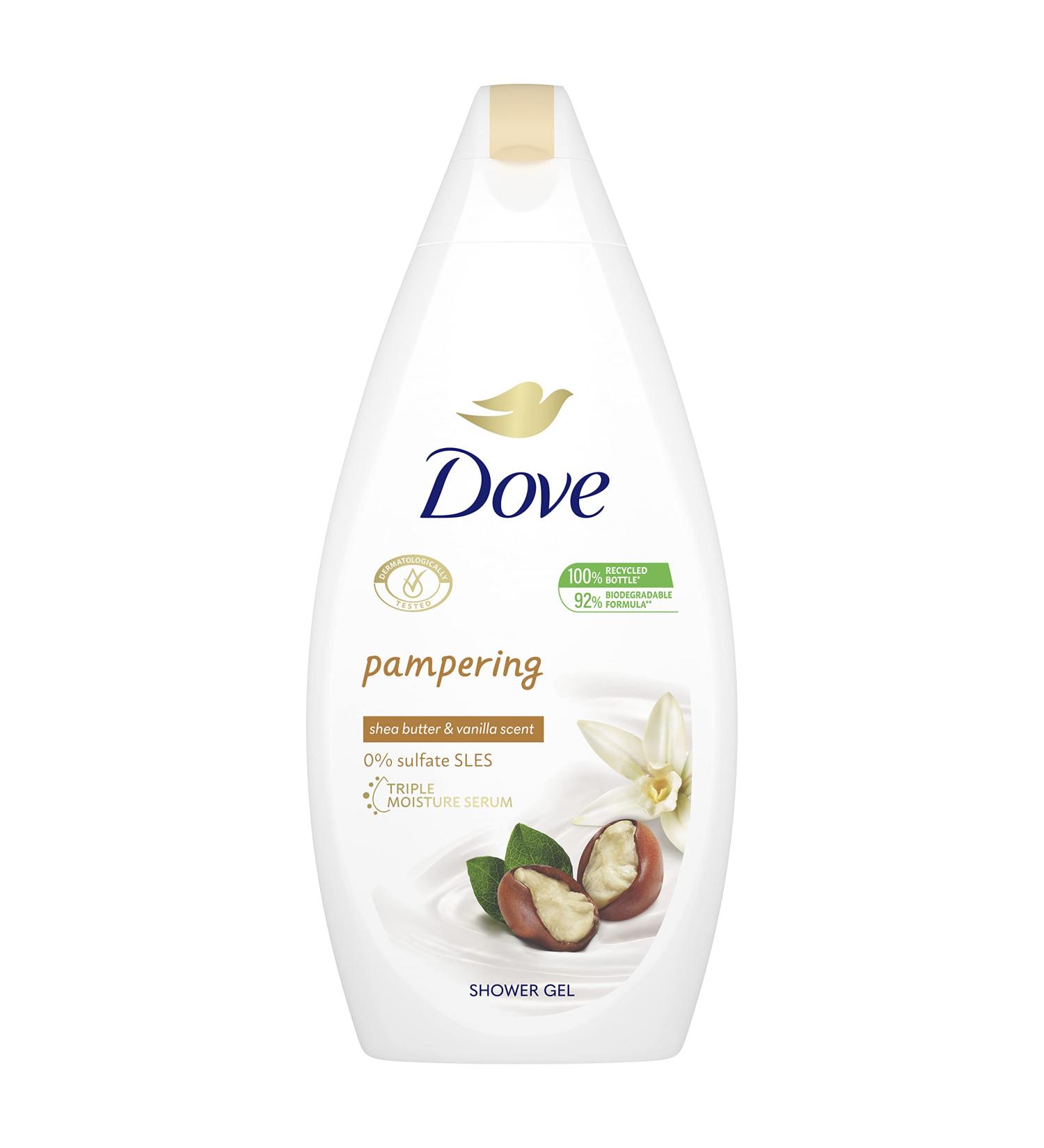 Dove Purely Pampering Shea Butter & Vanilla Body Wash - 500ml - Buy Online on GoSupps.com