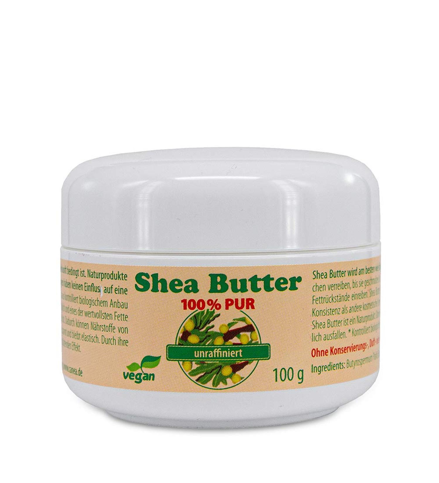 Pharma-Peter 100% Pure Unrefined Shea Butter - 100g | Vegetarian Natural Moisturizer for Skin & Hair - Buy Online on GoSupps.com