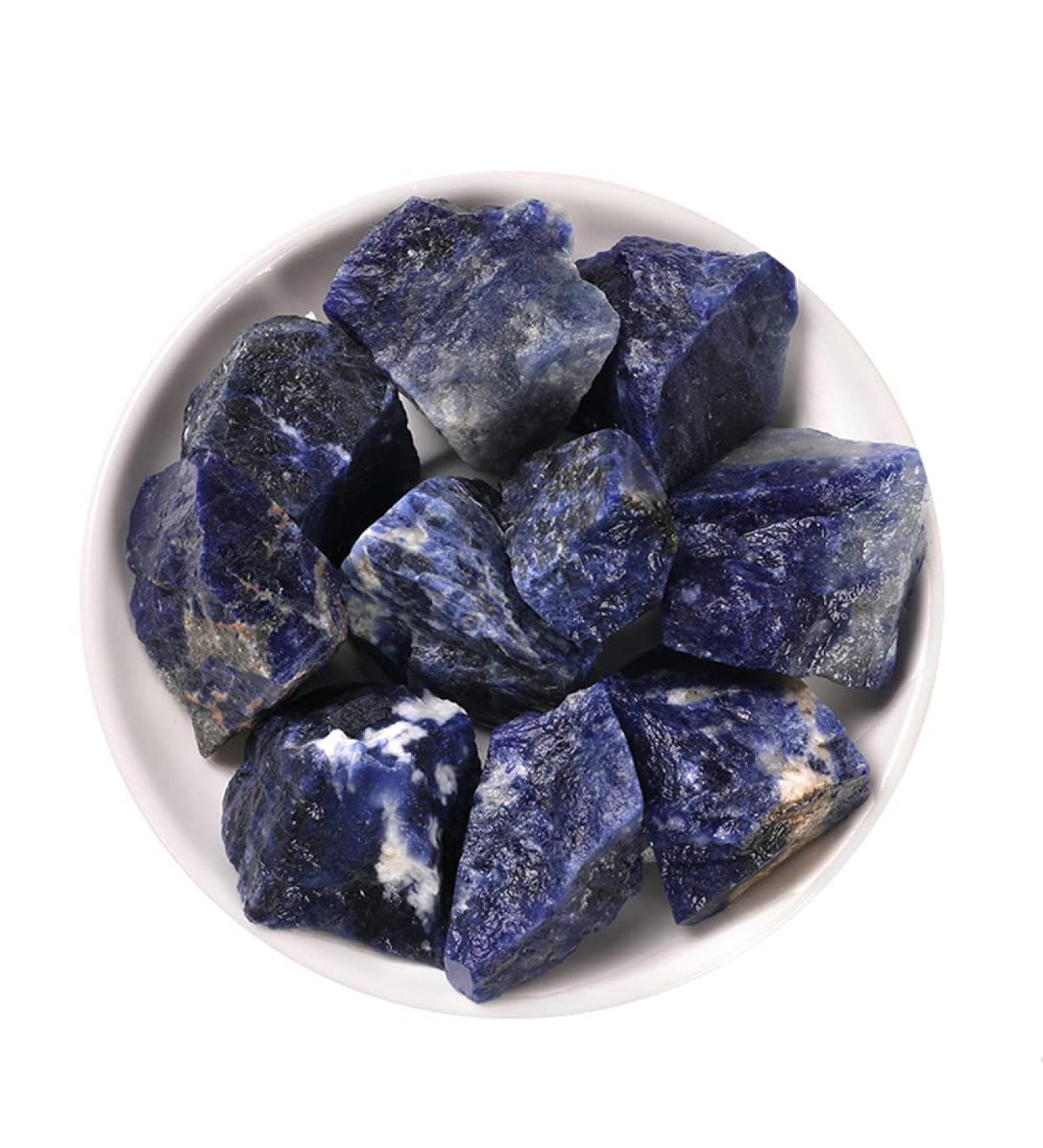 NUOTE 1LB Large Raw Crystals Bulk Natural Tumbled Crushed Stones Raw Crystals and Gemstones Crystal Quartz Rocks Natural Crystals and Healing Stones Kit Blue Crystal Blue Sodalite Stone - Buy Online on GoSupps.com