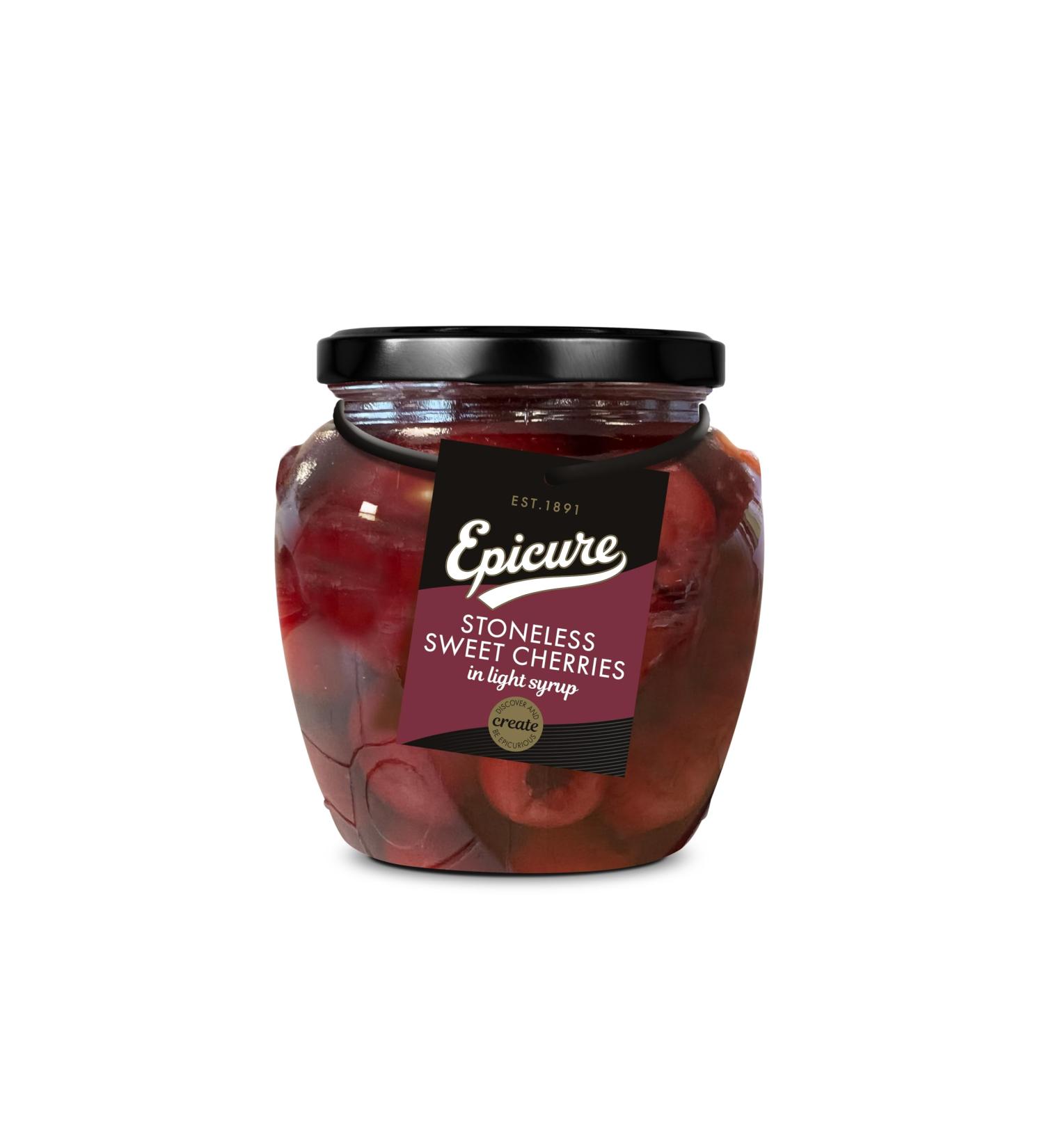 Epicure Stoneless Cherries in Syrup Jar 550 g (Pack of 1) - Buy Online on GoSupps.com
