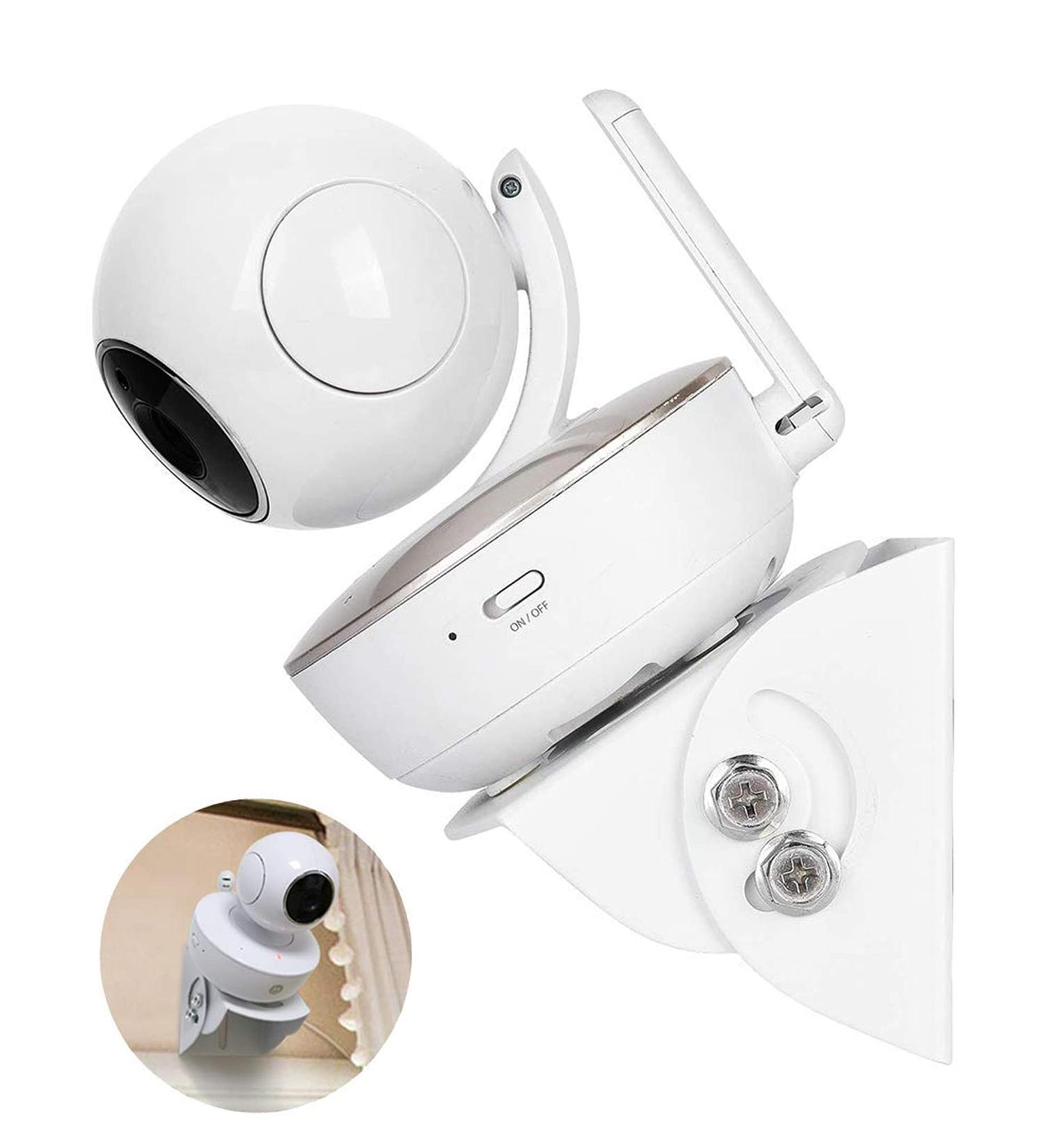 2 Pack Adjustable Angle Baby Monitor Wall Mount for Motorola, Arlo, Infant Optics DXR-8 - Easy Installation, Perfect Angle (Camera Not Included) - Buy Online on GoSupps.com