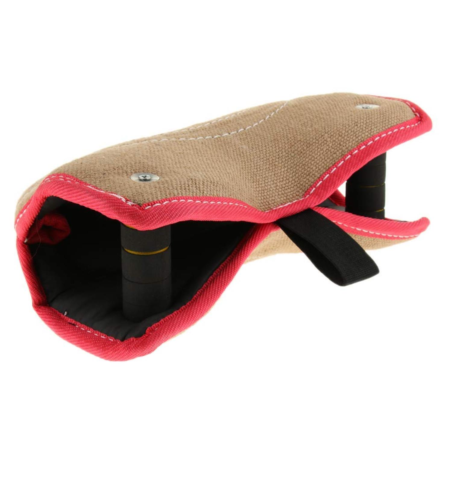 2 Handle Targeting Jute Bite Wedge Tug Toy Dogs Bite Sleeve Arm Protection for Dogs Work Dog Puppy Training Playing AOD - Buy Online on GoSupps.com