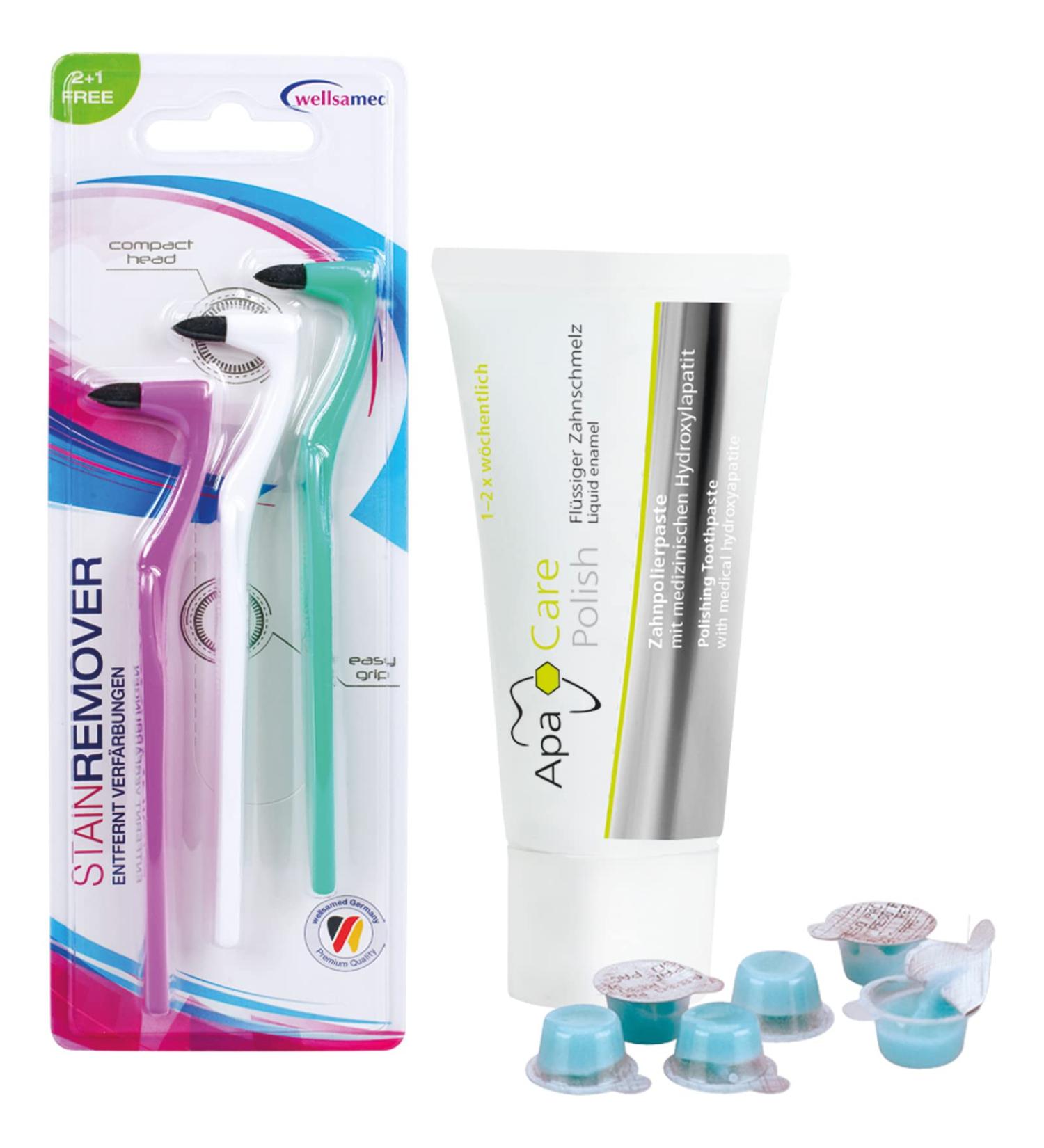 Wellsamed Savings Set: Tartar Remover & 10x HAP Polishing Paste for Effective Tartar Removal - Shop Now! - Buy Online on GoSupps.com