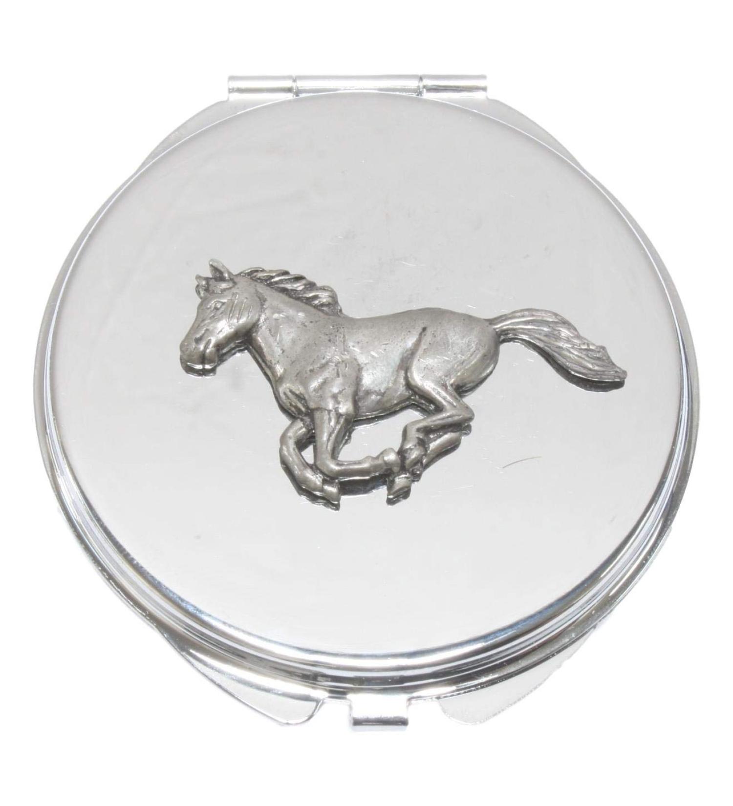 Horse Running Compact Mirror Handbag Gift With Free Engraving 189 - Buy Online on GoSupps.com