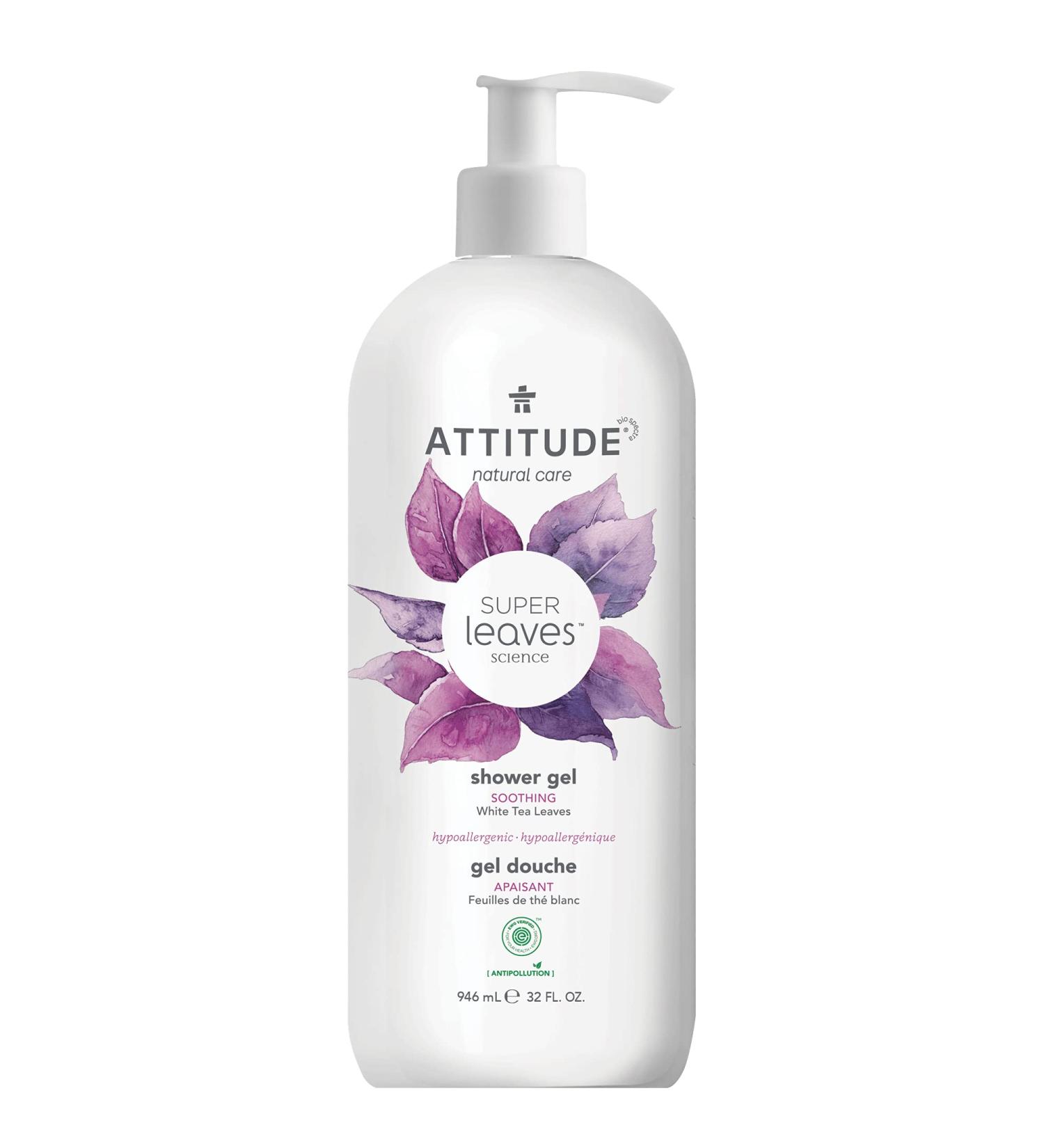ATTITUDE Body Wash 32 Fl Oz - EWG Verified, Vegan & Cruelty-Free Shower Soap with White Tea Leaves - Plant- and Mineral-Based Ingredients - Buy Online on GoSupps.com