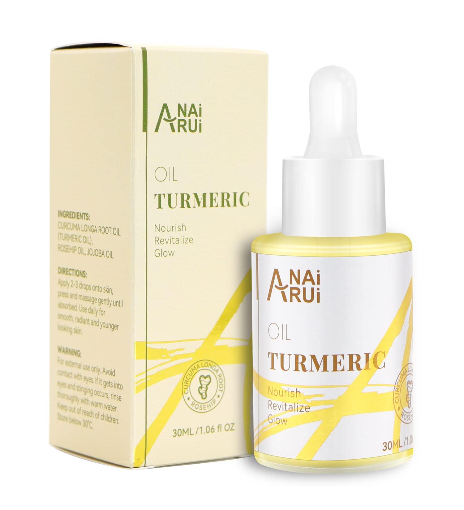 ANAI RUI Turmeric Oil - Dark Spot Treatment & Moisturizing Facial Serum 1.06oz - Buy Online on GoSupps.com