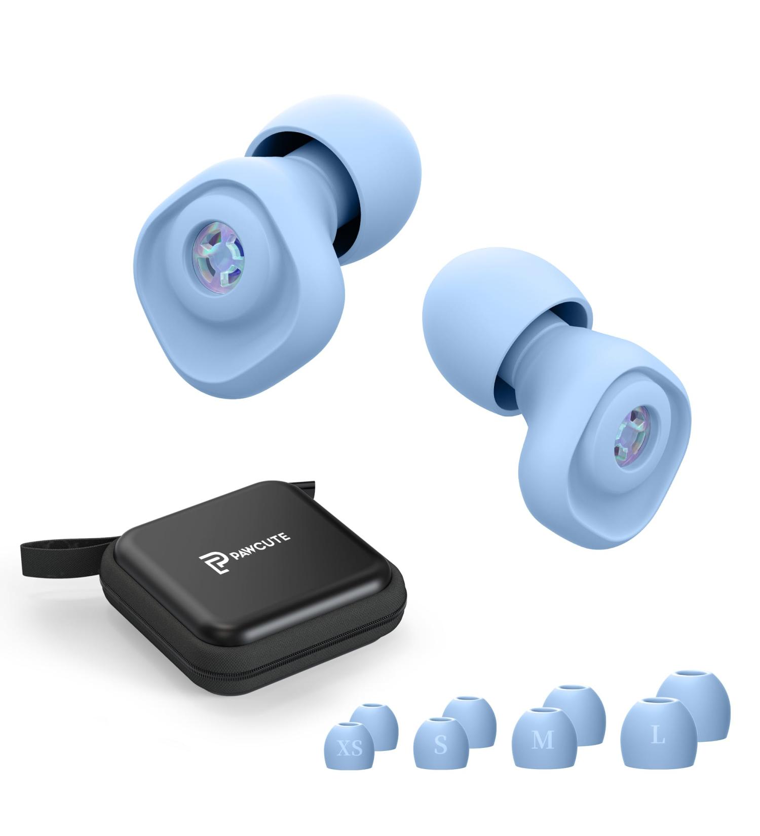 High Fidelity Noise Cancelling Ear Plugs for Concerts & Festivals - Silicone Ear Plugs with 4 Pairs Tips | Perfect for Drummers & DJs (Light Blue - Buy Online on GoSupps.com