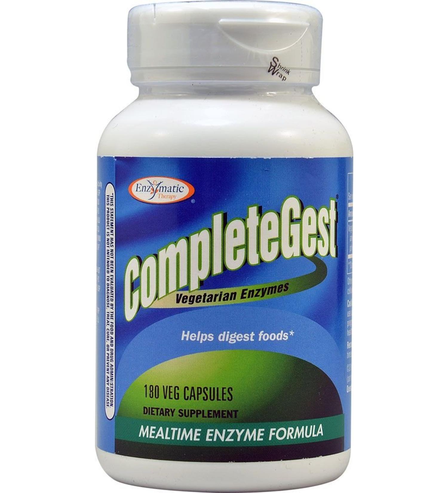 Nature's Way CompleteGest Mealtime Enzyme Formula 180 Vegan Capsules
