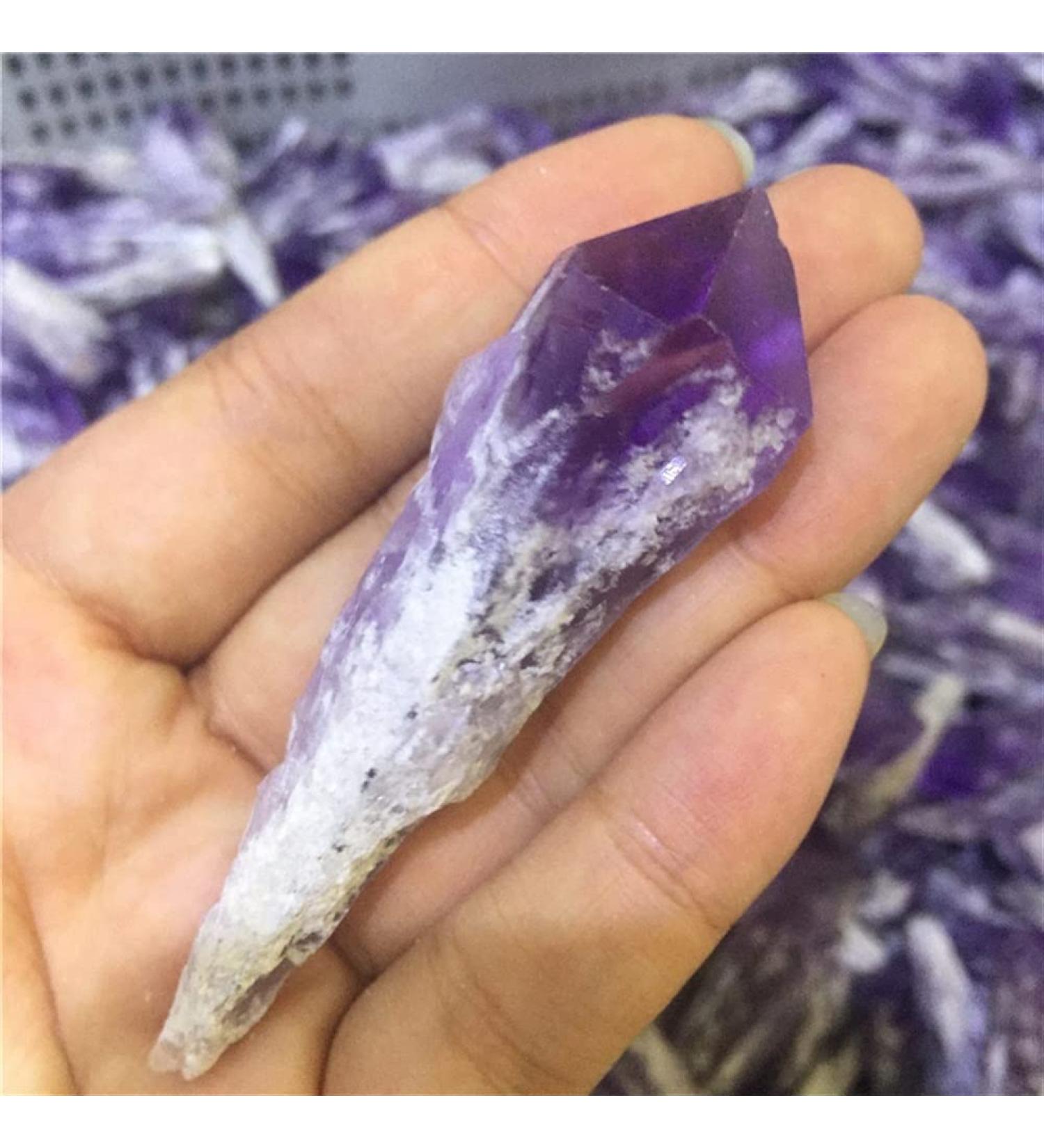 Specimen 2pcs Natural Amethyst Quartz Cluster Crystal Wand Point Specimen Urugua Amethyst Cluster Crystals - Buy Online on GoSupps.com