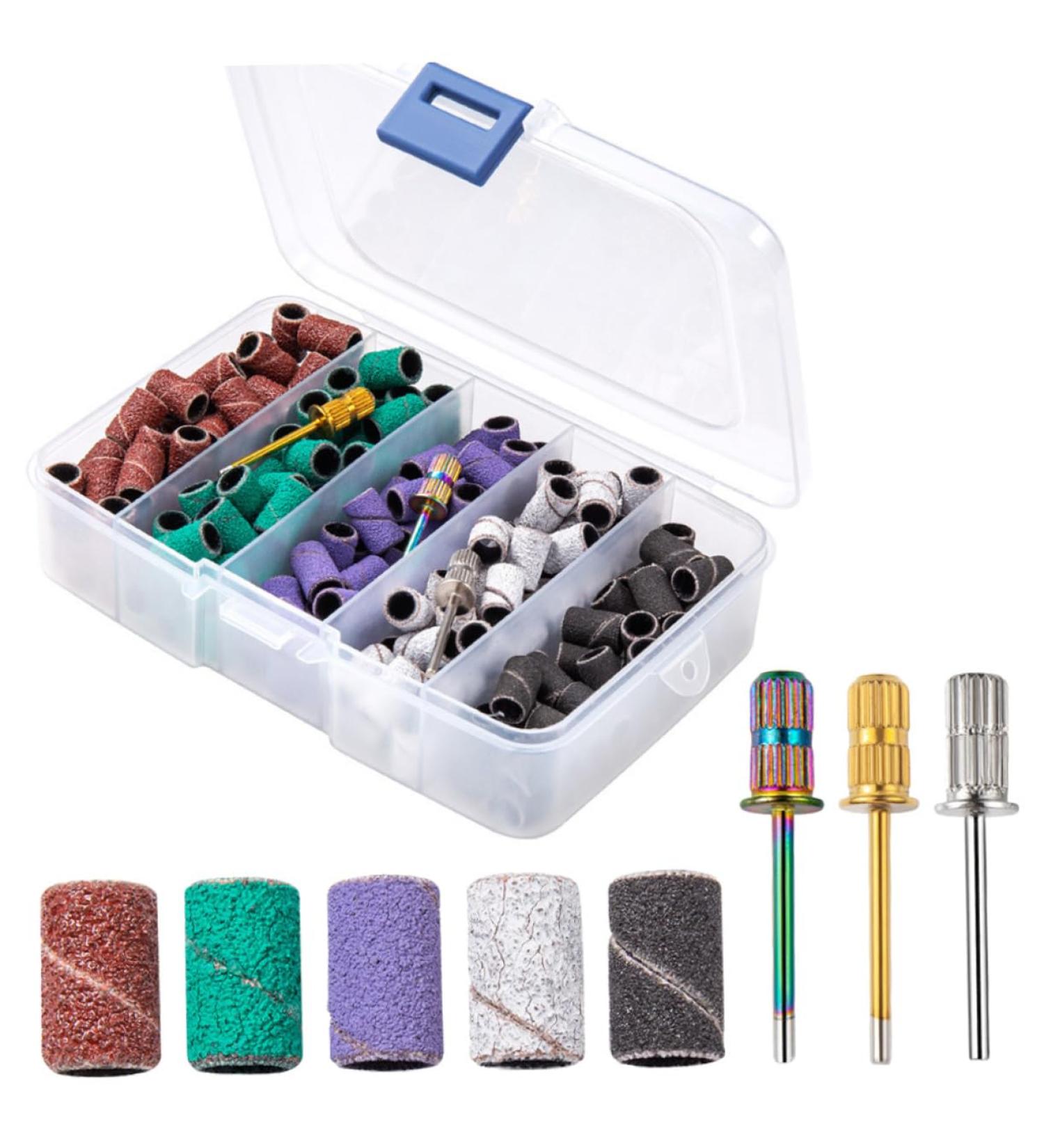 Healeved 1 Set Nail Polish Set Nail Drill Sanding Bands Professional Nail Sanding Bands White Sanding Bands for Nail Drill Nail Bits for Nail Drill Nail Accessories Manicure Band Polisher - Buy Online on GoSupps.com