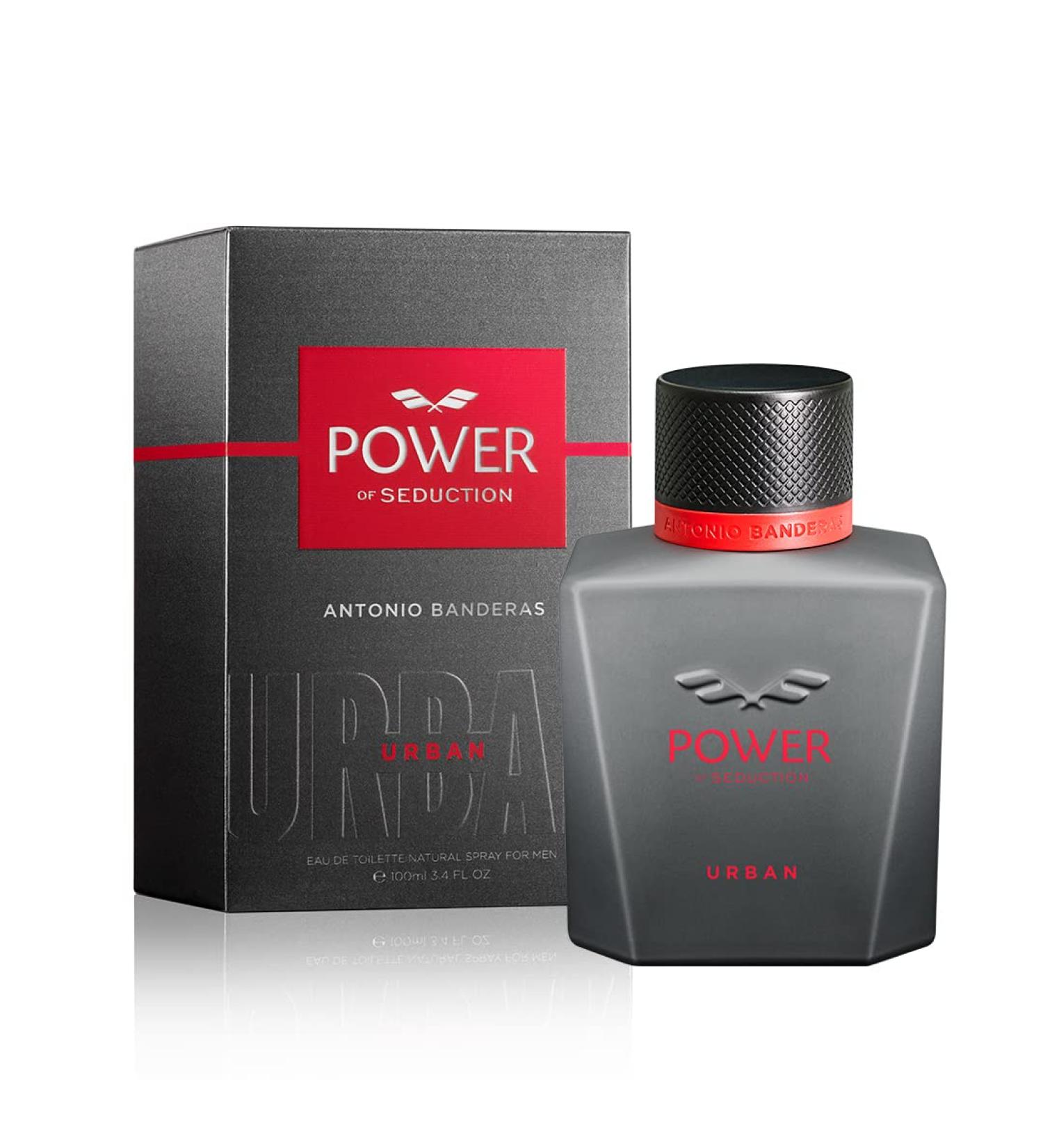Antonio Banderas Perfumes - Power of Seduction Urban Eau de Toilette for Men - Long Lasting - Elegant Masculine and Sexy Fragance - Citrus Woody and Vanilla Scent- Ideal for Day Wear - 3.4 Fl Oz - Buy Online on GoSupps.com