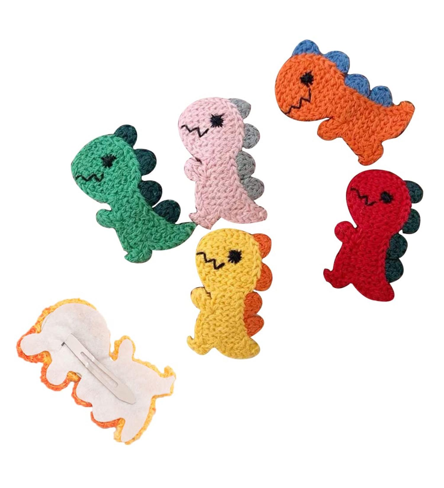 Dinosaur Girl Hair Clips Set - Cute Barrettes for Girls, Snap Hairpins for Women and Kids - Buy Online on GoSupps.com