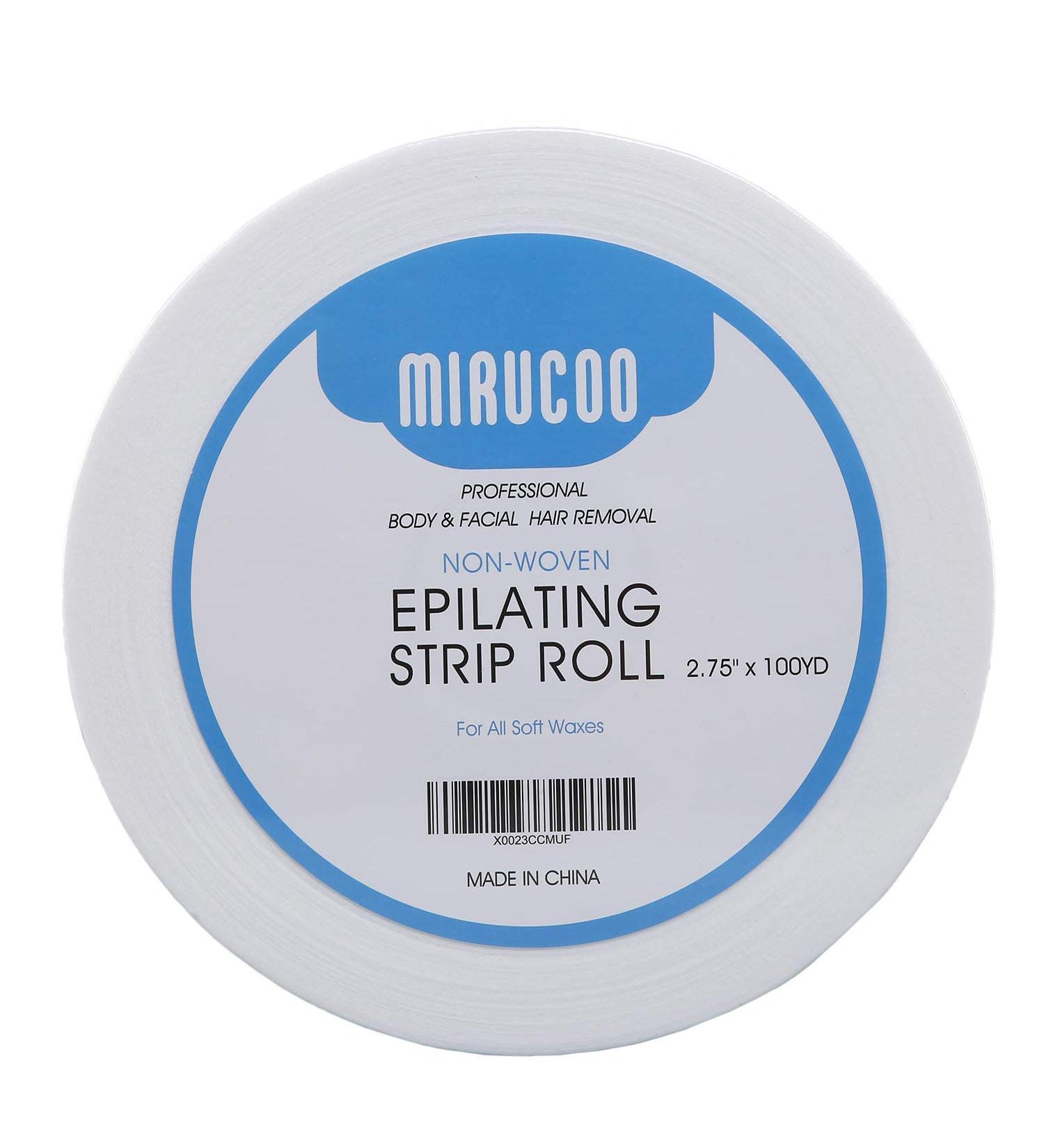 Mirucoo Non-woven Wax Strip Roll 2.75 x 100 Yards - Body and Facial Hair Removal Pack - Buy Online on GoSupps.com