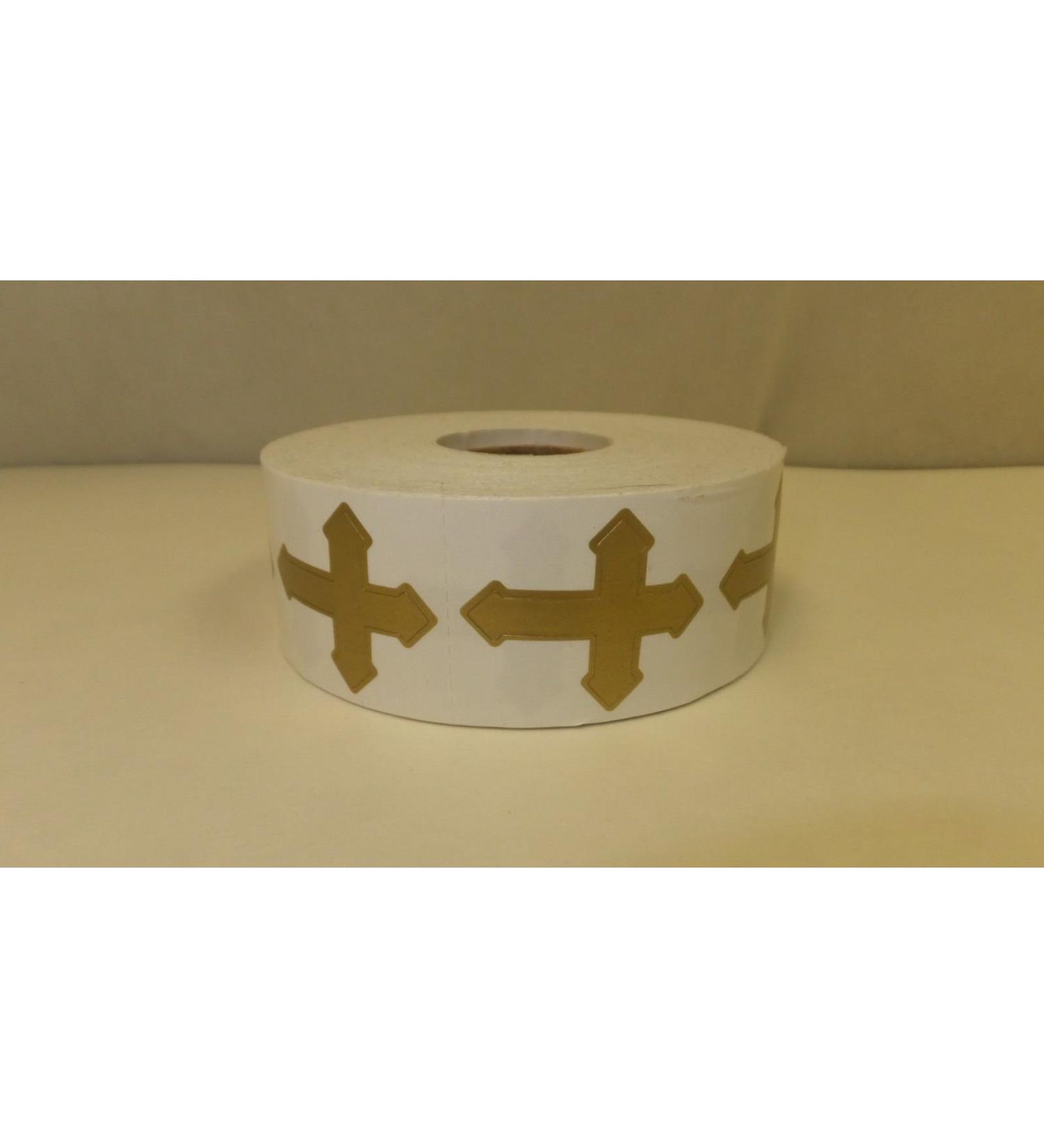 Perforated Cross Tanning Stickers  Roll of 1000