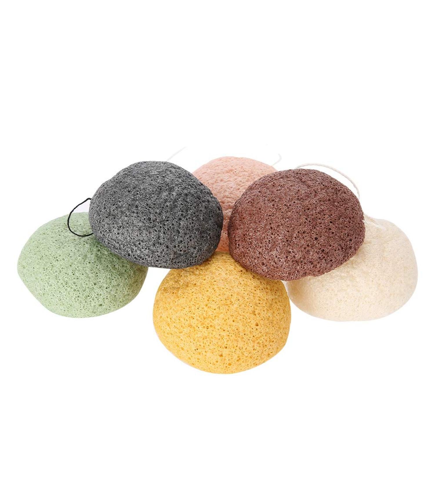 Konjac Sponge Set Facial Body Care Sponge Konjac Wash Face Flutter for Gentle Face Deep Pore Cleansing and Exfoliation for Sensitive Oily Acne Prone Skin Organic Facial Skincare(Round) - Buy Online on GoSupps.com