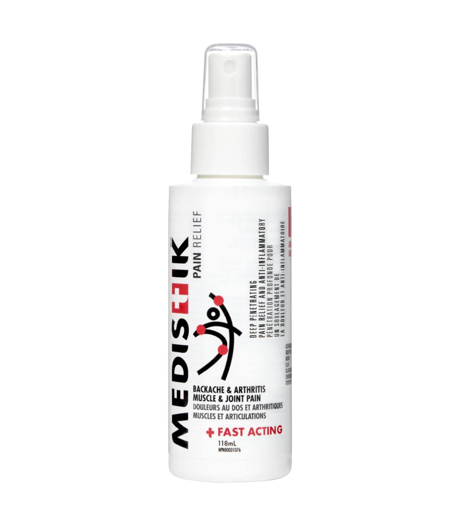 MEDISTIK Spray 118ml - Fast Acting Extra Strength Pain Relief for Backache, Arthritis, Muscle & Joint Pain - Buy Online on GoSupps.com