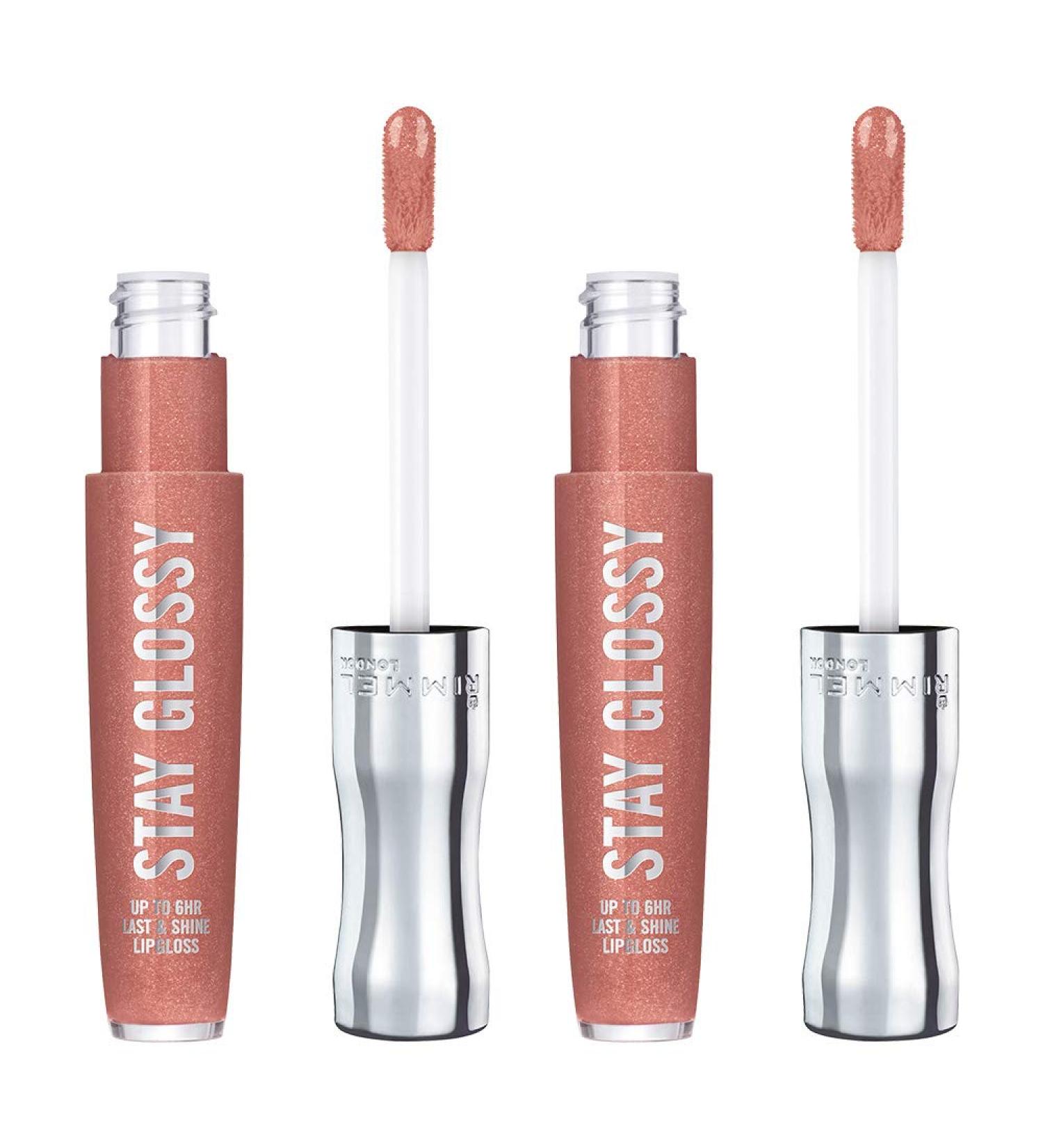 Rimmel Stay Glossy 6HR Lip Gloss - Down To Gloss 0.18 Fl Oz (Pack of 2) - Buy Online on GoSupps.com