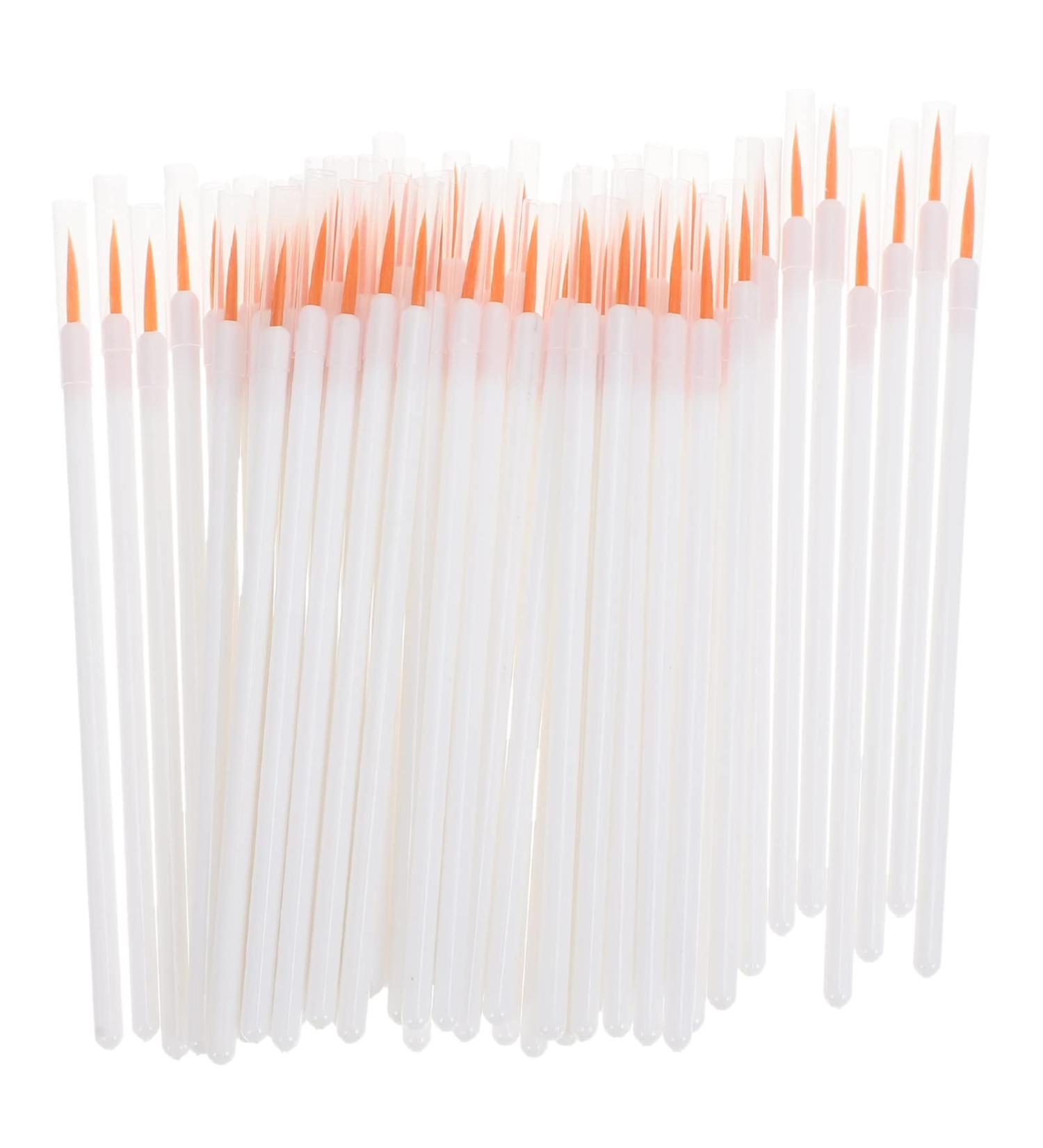 100pcs Disposable Eyeliner Brush - Safe Applicator Eye Makeup Tool | Premium Nylon Cosmetic Brush for Flawless Eye Looks - Buy Online on GoSupps.com
