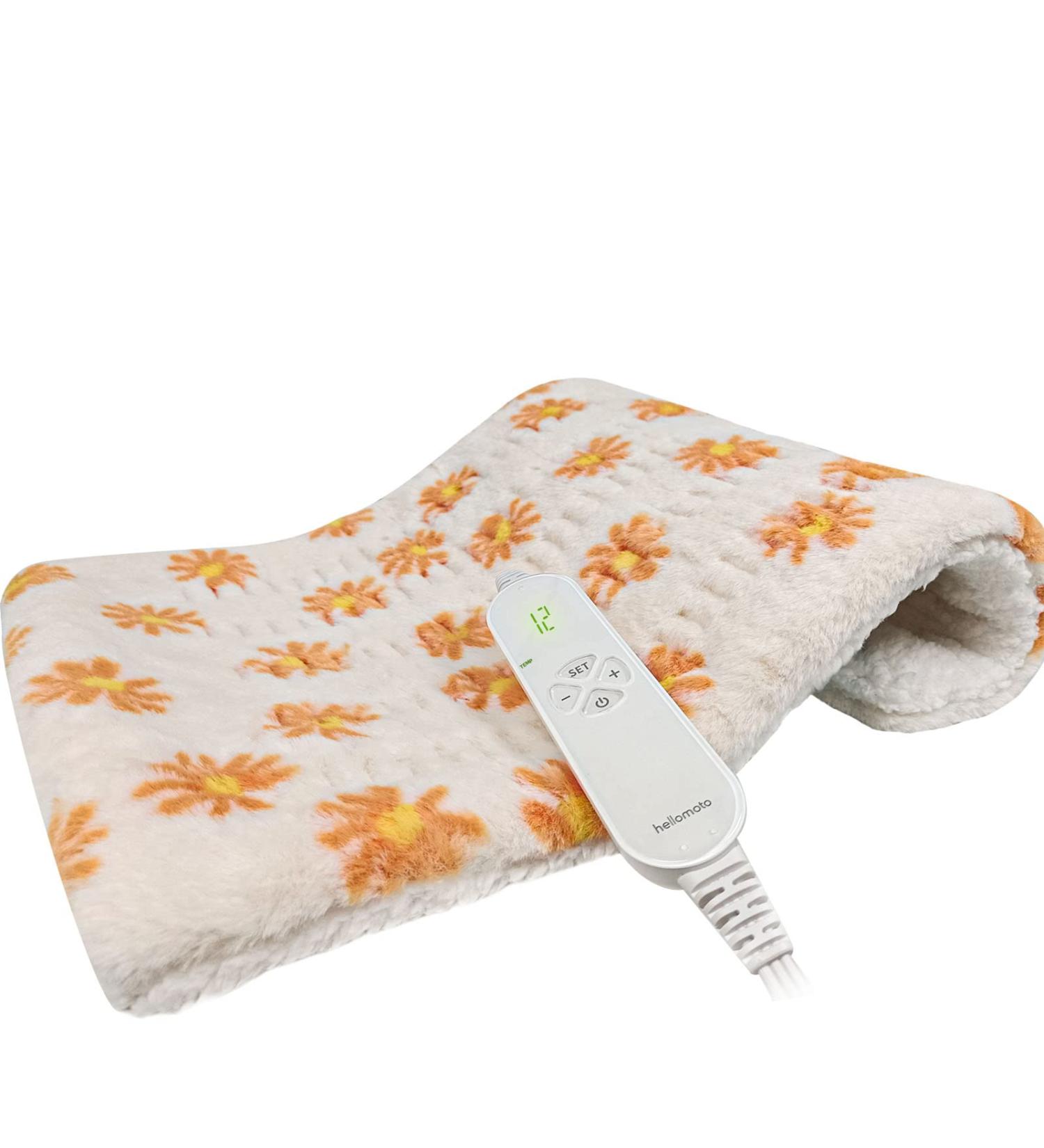 HELLOMOTO Electric Heating Pad for Pain Relief - 12 Heat Settings, Auto Off, 12x24, Machine Washable - Buy Online on GoSupps.com