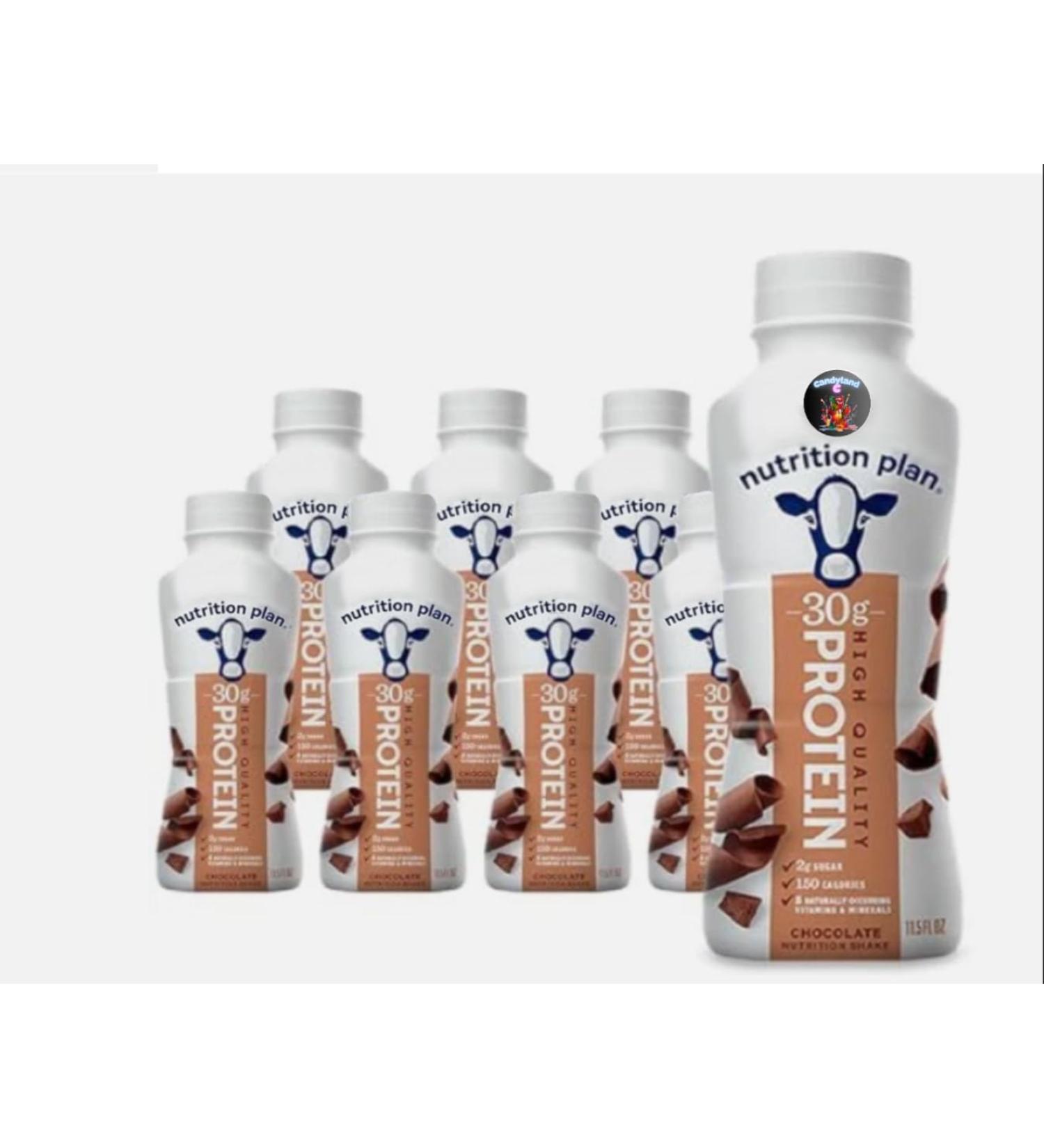 Nutrition-Plan Protein Shakes - 30g Protein Shake Milk Chocolate -11.5 Fl oz (8 Pack)