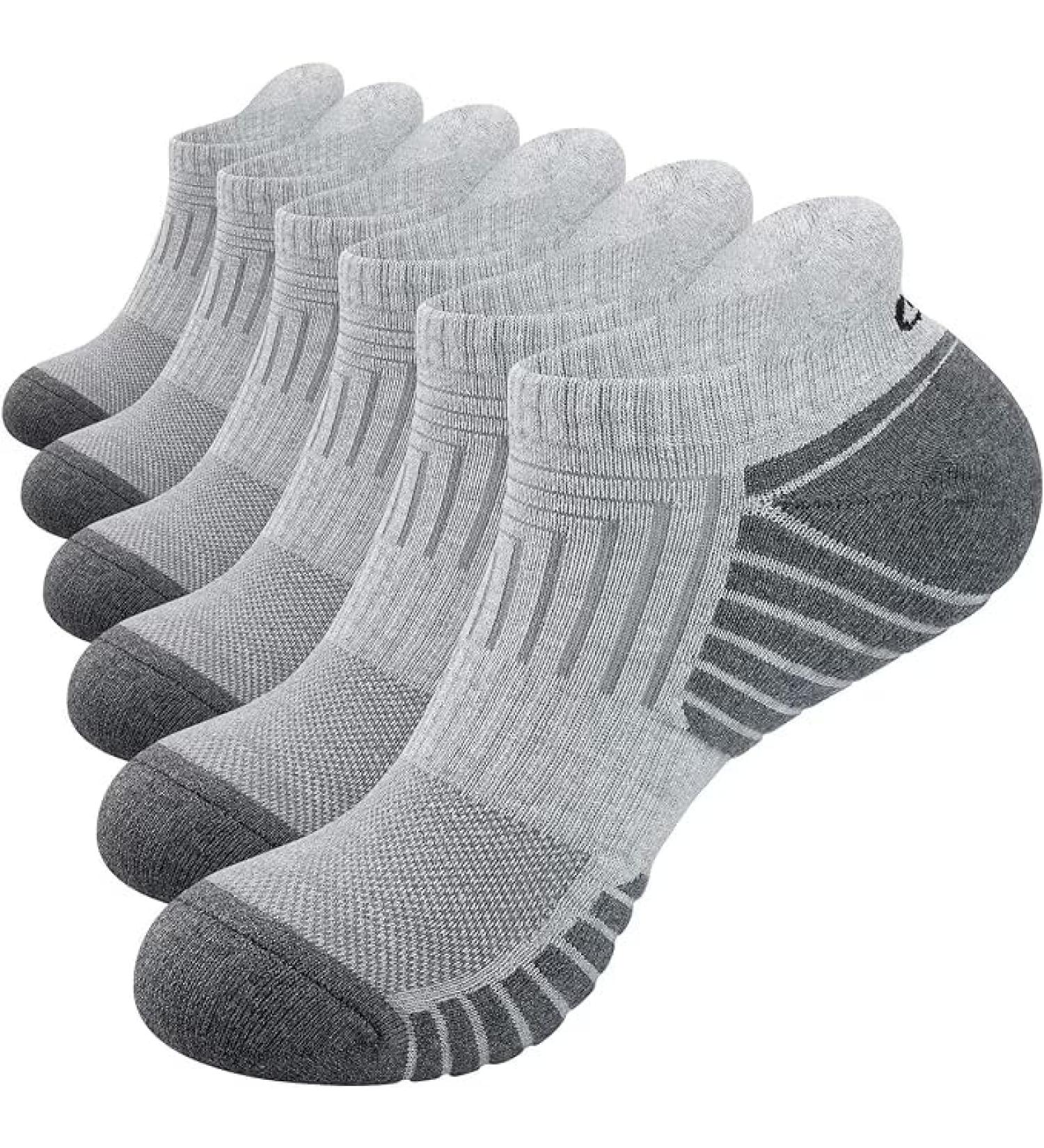 Ruixue Breathable Sports Socks for Men & Women - 6 Pairs Cotton Running Socks Anti-Slip Short Socks (Size 35-50) - Buy Online on GoSupps.com