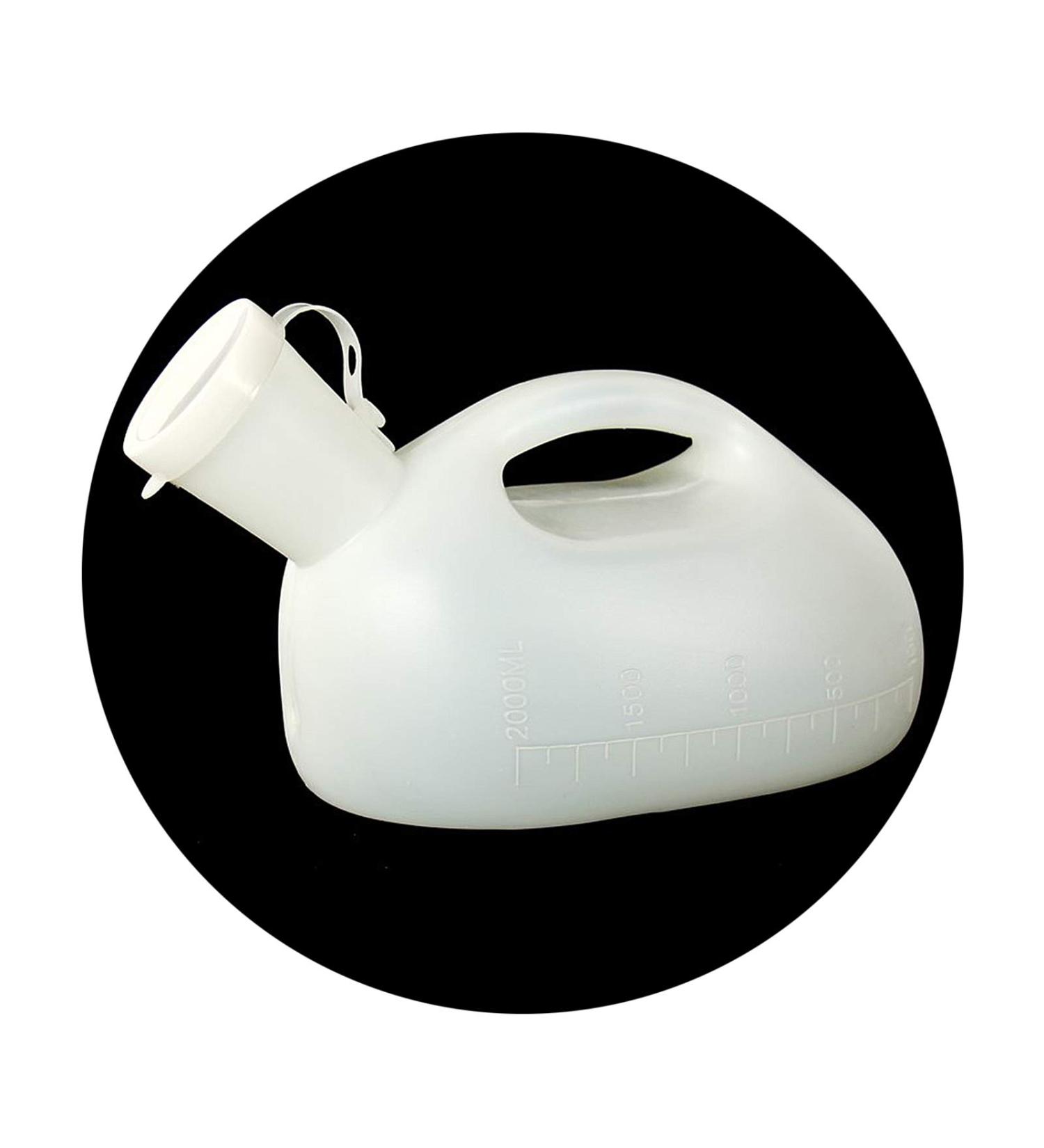 GRISDEPPD 2000ML Male Urinal Portable Mens Potty Pee Bottle Collector Travel Toilet - Buy Online on GoSupps.com