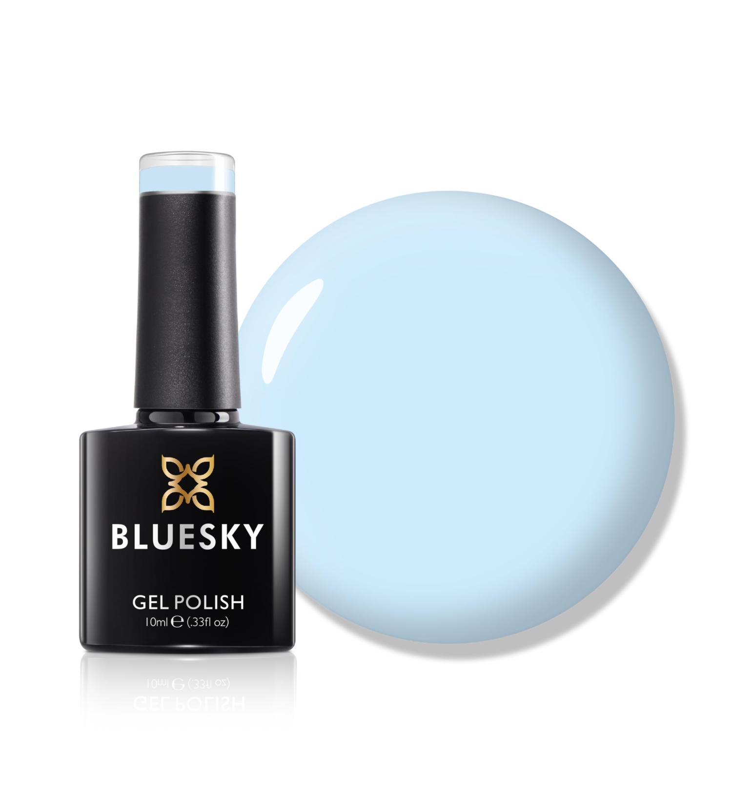 Bluesky Gel Nail Polish 10ml Baby Blue - DC108 Blue Soak-Off Gel Polish for 21 Day Manicure Professional Salon & Home Use Requires Curing Under UV/LED Lamp