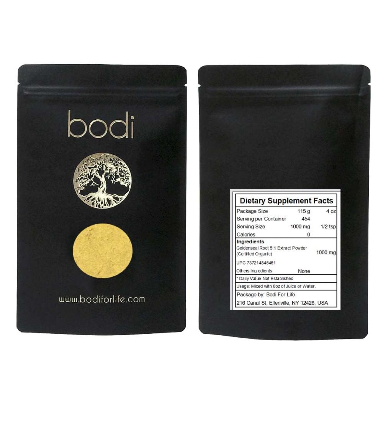 bodi : Goldenseal Root 5:1 Extract Powder | 100% Pure Natural Hand Crafted (4 oz) - Buy Online on GoSupps.com