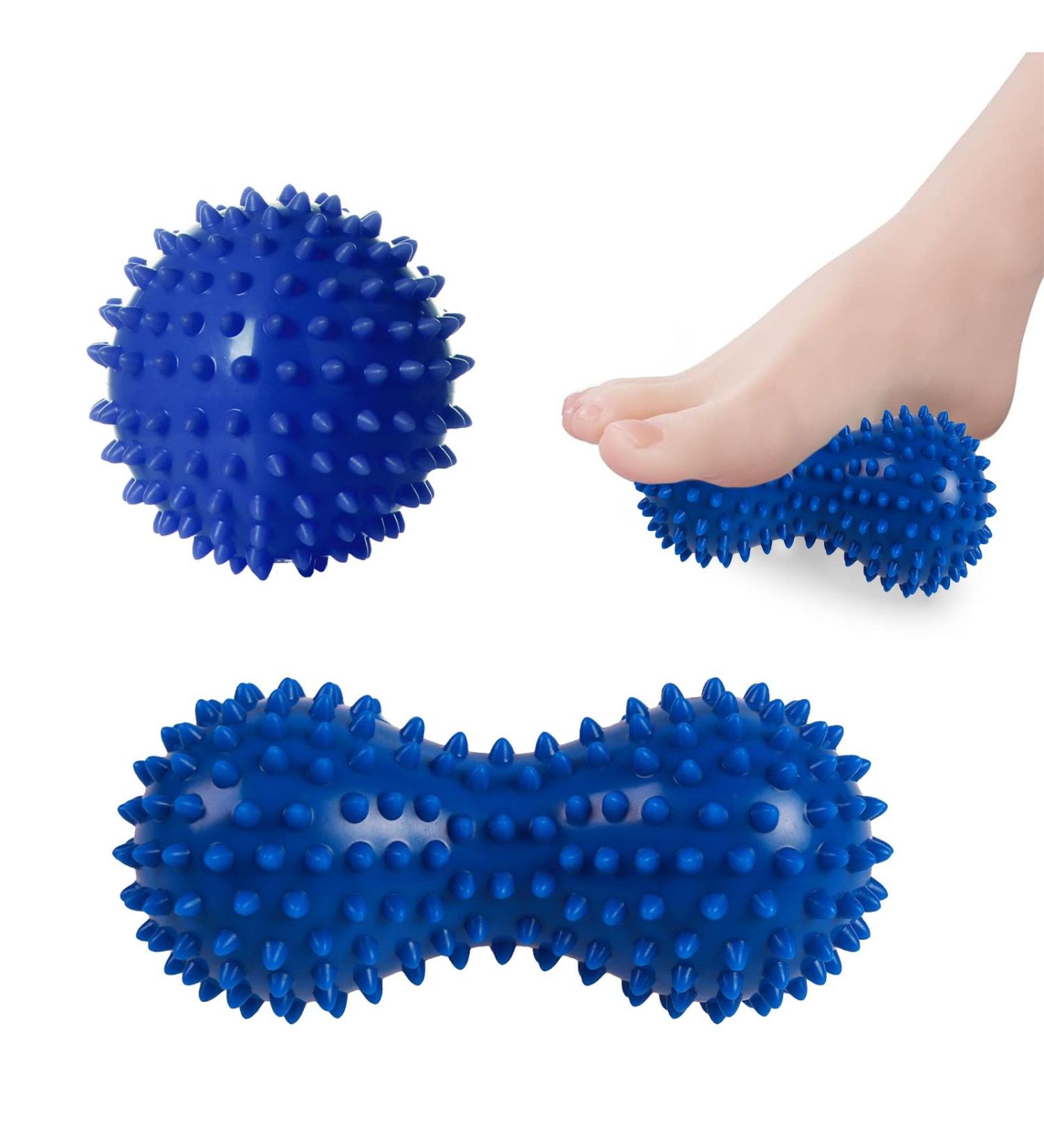 Buy Hedgehog Massage Balls Set for Deep Tissue Relief | Fascia & Spiky Massage Balls for Foot Leg & Hand - Buy Online on GoSupps.com
