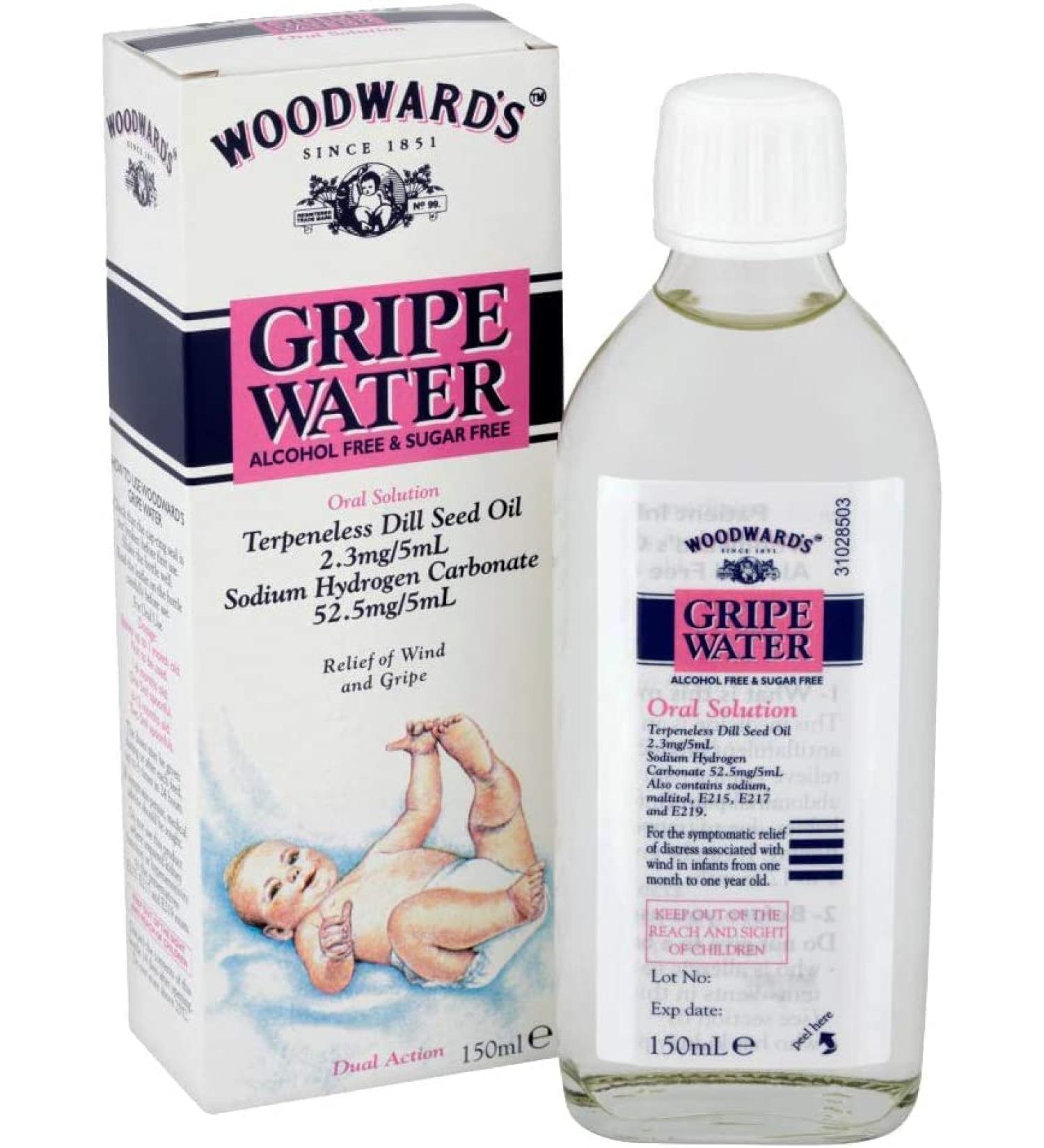 Mars Incorporated Gripe Water 3-Pack Baby Water Bottles 150ml