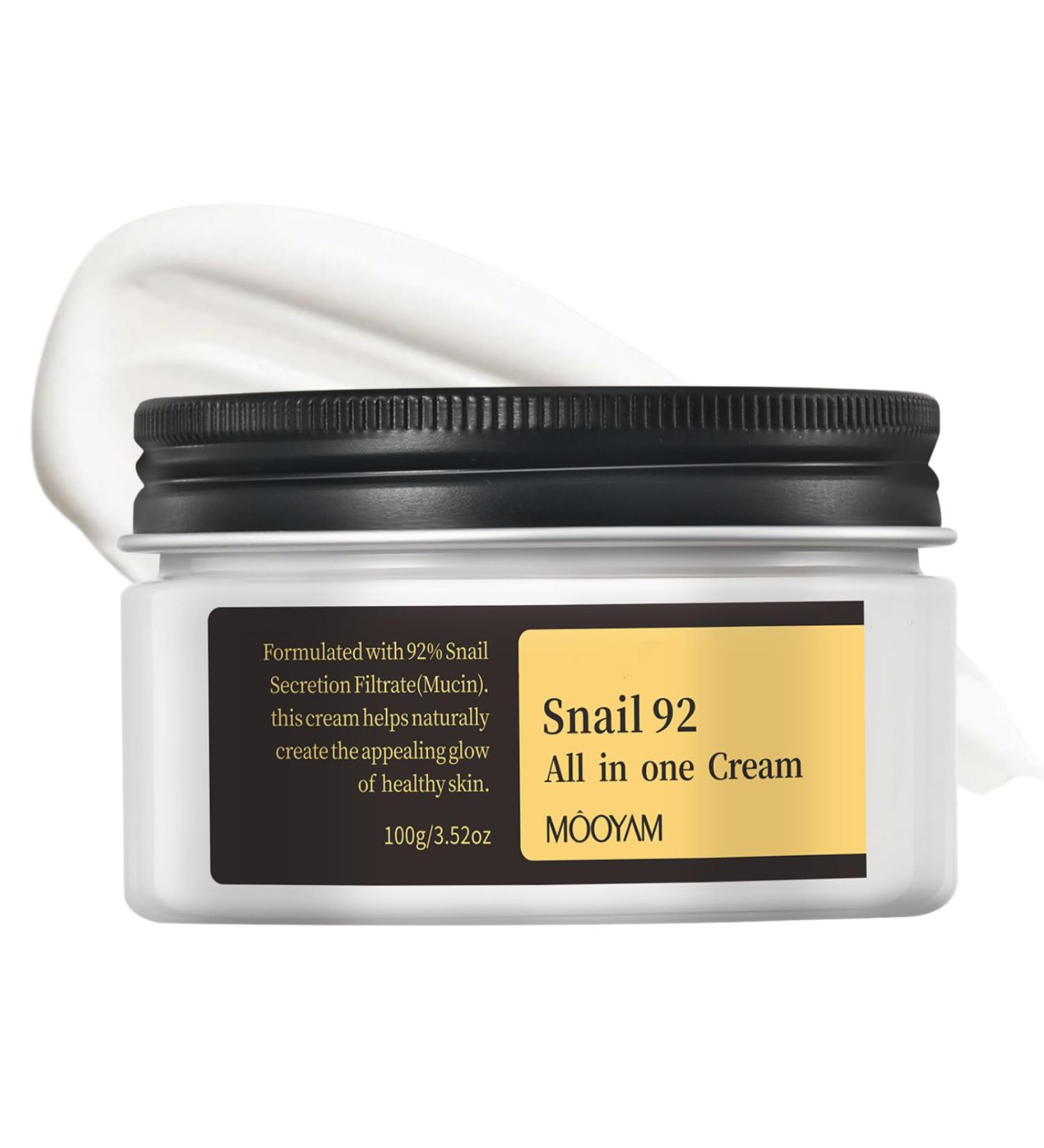 Snail Mucin Cream -Anti Wrinkle Face cream - Night Cream for Women Anti Aging - Moisturiser for Face Care - Deep Hydrating - Skin Care Products - Buy Online on GoSupps.com