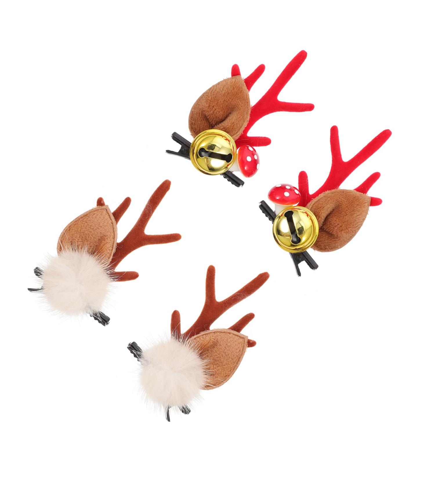minkissy 2 Pairs Antler Hair Clip Halloween Hair Pins Elk Antlers Barrette Deer Horn Ears Hairpins Halloween Barrette Animal Hair Clips Deer Ears Hairpins Decorate Iron Christmas A40 - Buy Online on GoSupps.com