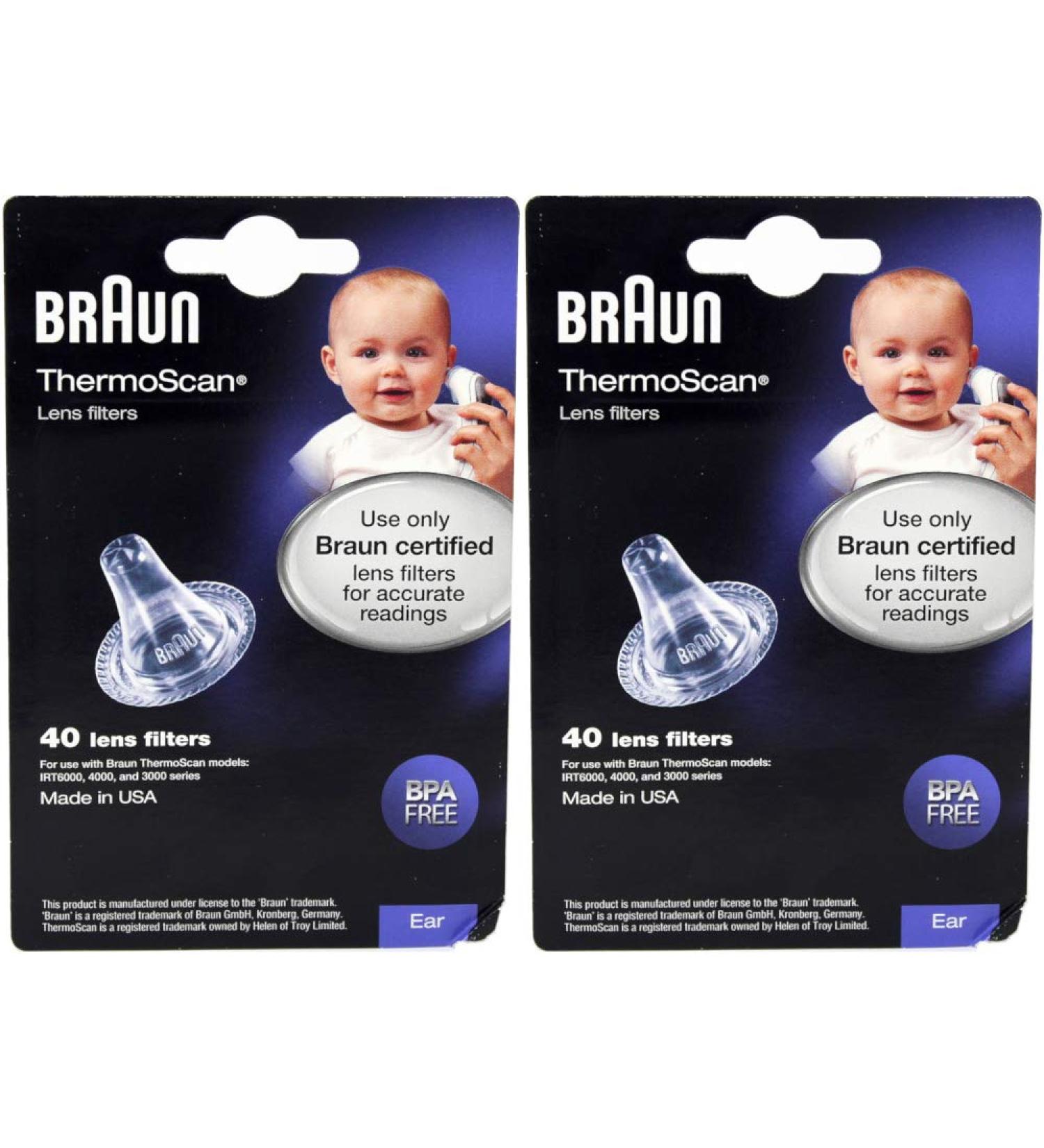 Braun Ear Thermoscan Lens Filters 80 Count (2 Packs of LF40) - Buy Online on GoSupps.com
