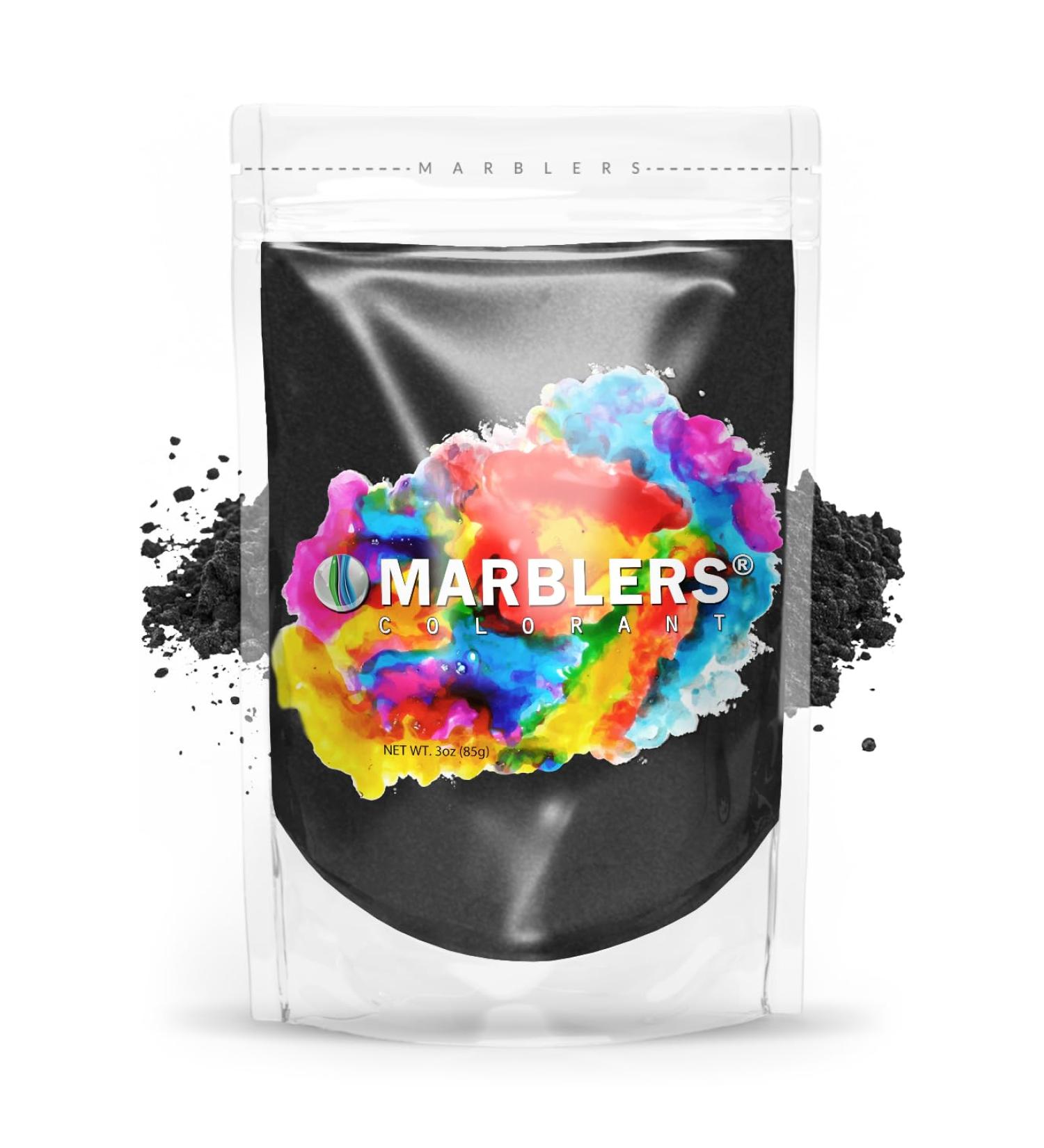 MARBLERS Cosmetic Grade Natural Mica Powder True Black 3oz (85g) | Pearlescent Pigment | Dye | Non-Toxic | Vegan | Cruelty-Free | Eyeshadow Nail Polish Bath Bomb | Soap Slime Candle Resin - Buy Online on GoSupps.com