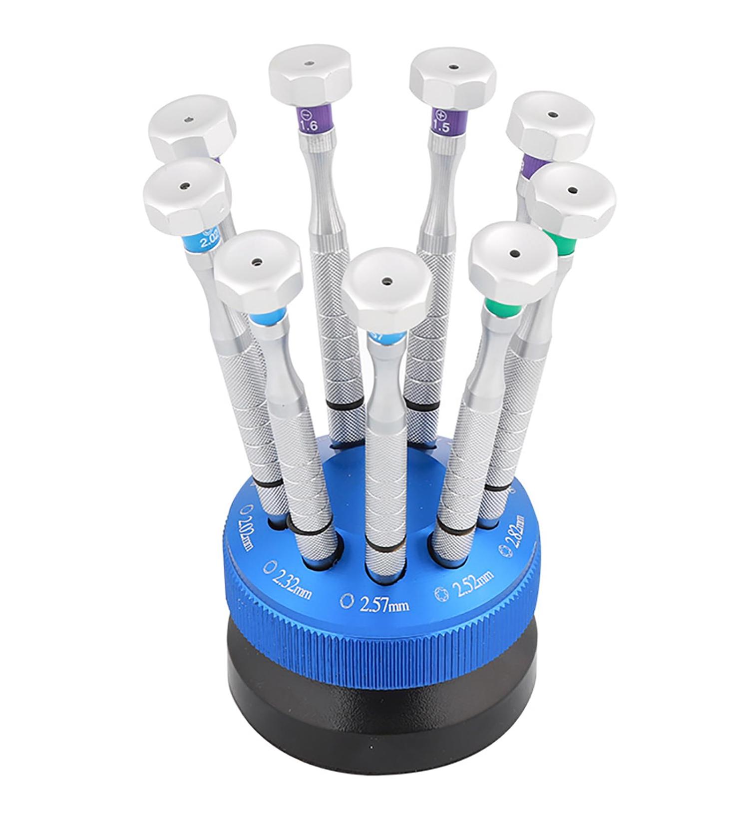 Buy GJLRS 9-Part Glasses Setting Tool - Ultimate Repair Set with 9 Screwdrivers & Rotatable Base for Optical Glasses | Perfect for Home & Professional Use - Buy Online on GoSupps.com
