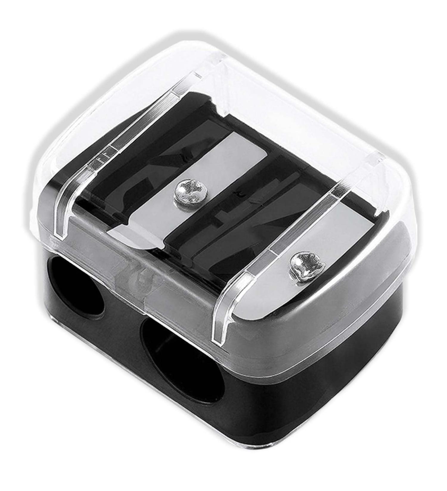 Dual Cosmetic Pencil Sharpener for Eyeliner, Lip Liner & Eyebrow Pencil - Multi-Sized Sharpener - Buy Online on GoSupps.com