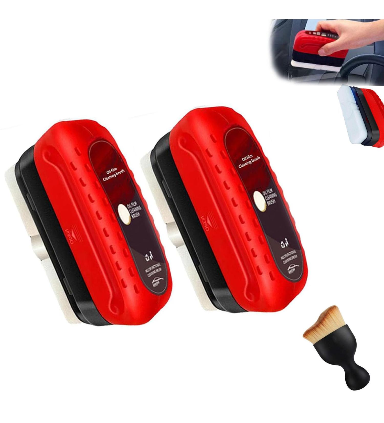 Arhdcompuly Automotive Oil Film Cleaning Brush Automotive Oil Film Cleaning Brush 2024 New Car Glass Oil Film Cleaner Coating for Windshield Oil Film Remover for Car Window for All Vehicles (2pcs) - Buy Online on GoSupps.com