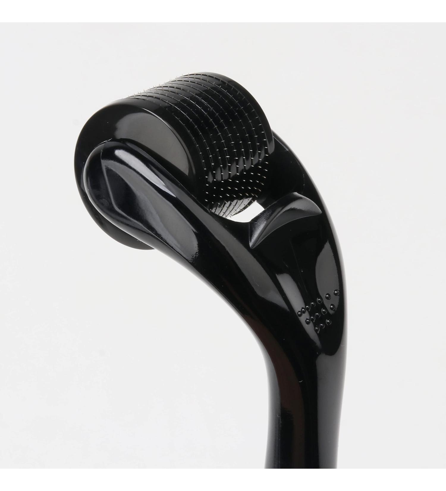 Professional Grade 1.0mm Derma Roller with 5 Real Silver Needles for Skin, Beard & Hair Growth - Buy Online on GoSupps.com