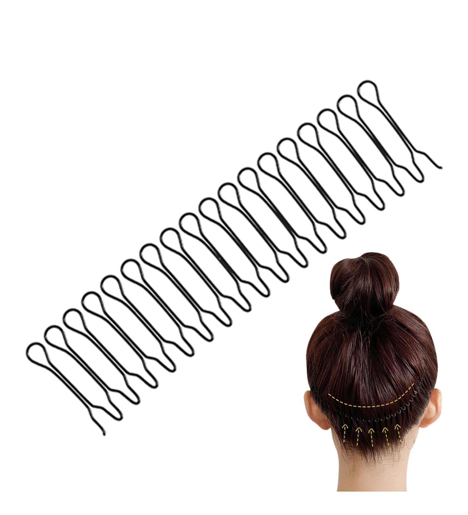 Wire Hair Comb - Invisible U Pin Hair Side Combs | Hair Finishing Fixer Comb | Hair Updo Styling Tools | U Pin Stretchable Hair Side Combs | Decorative Bangs Holder For Women & Girls Hairstyle - Buy Online on GoSupps.com