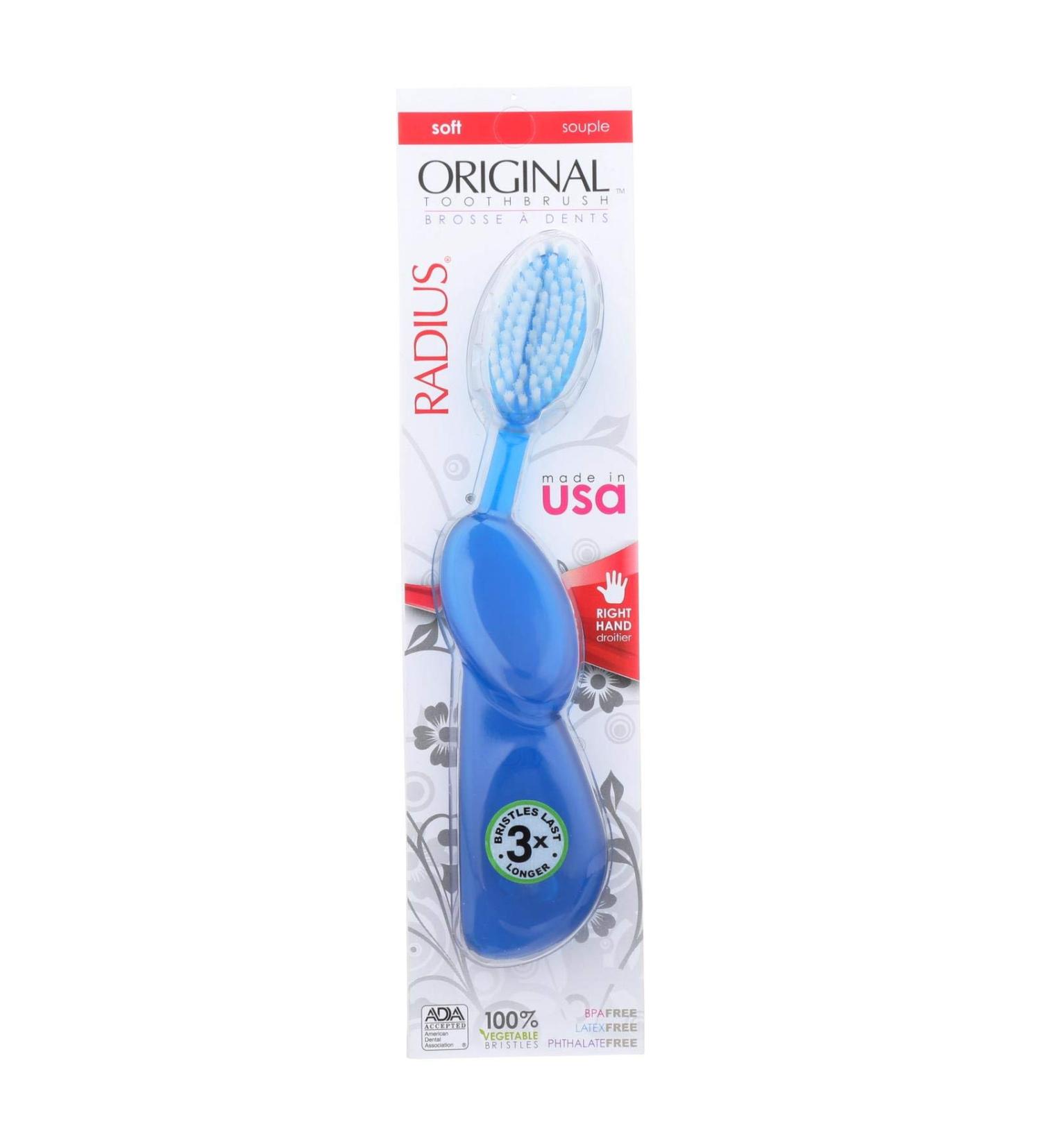 Radius Original Toothbrushes Right Assorted Colors