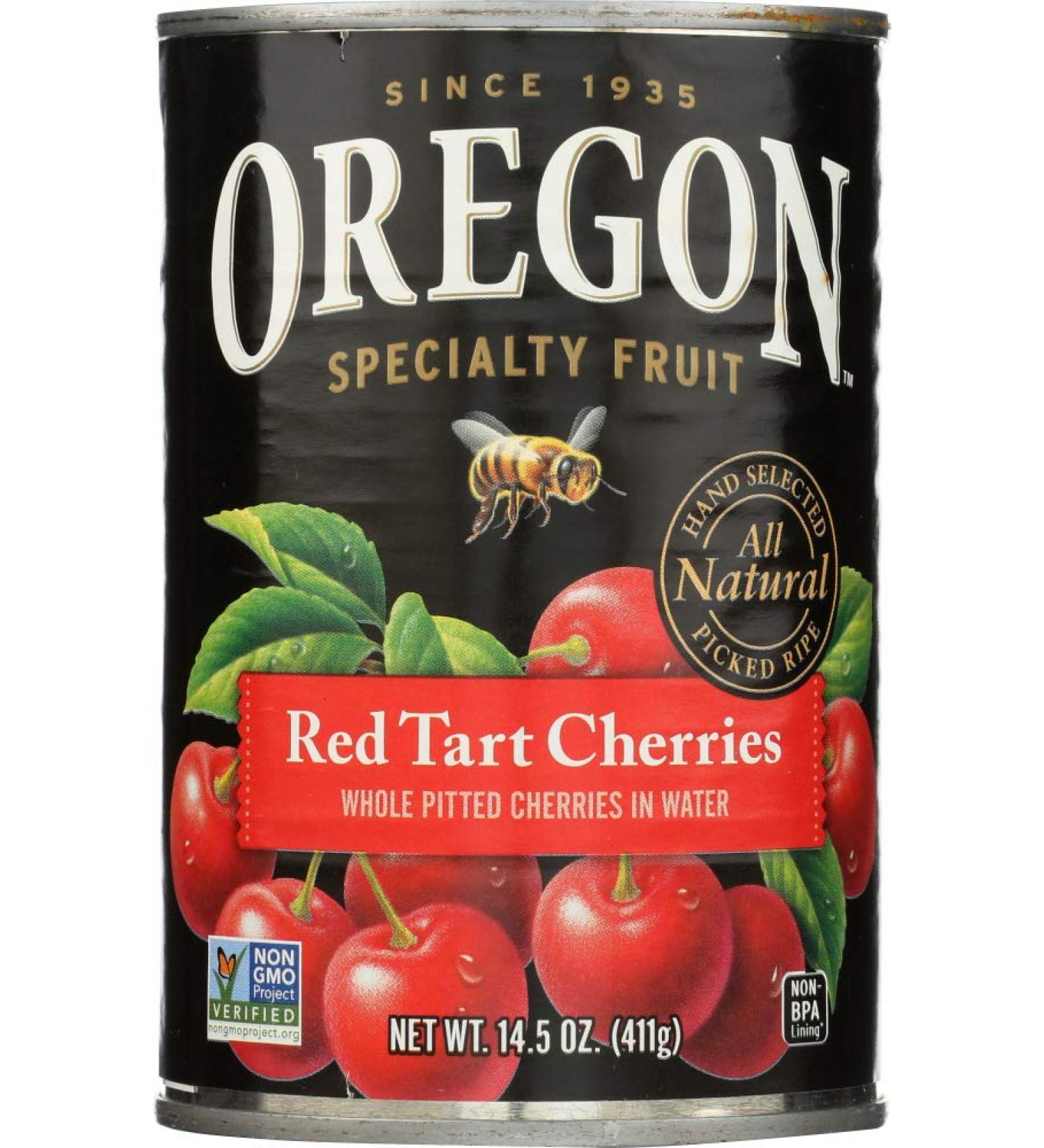 Oregon Specialty Fruit Red Tart Cherries in Water - Single Can - Buy Online on GoSupps.com